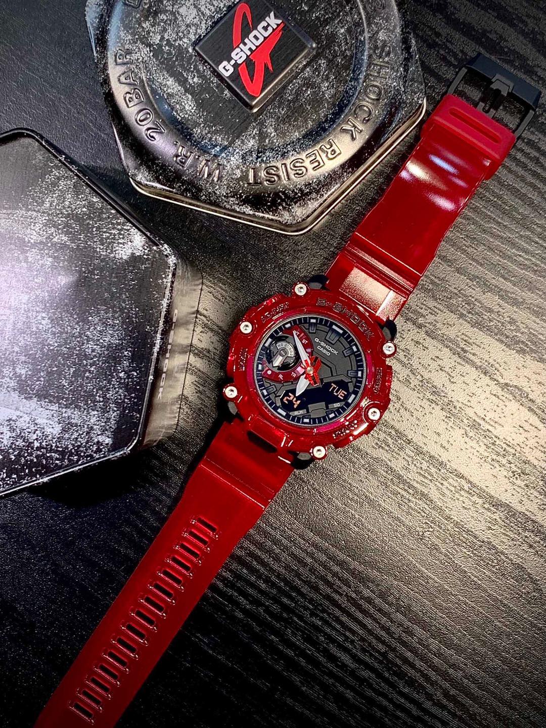 🖤 ️G-SHOCK ️🖤酷炫大紅透明帶 💰870... - Sigma Timers 28時計/ Chronos 時刻館