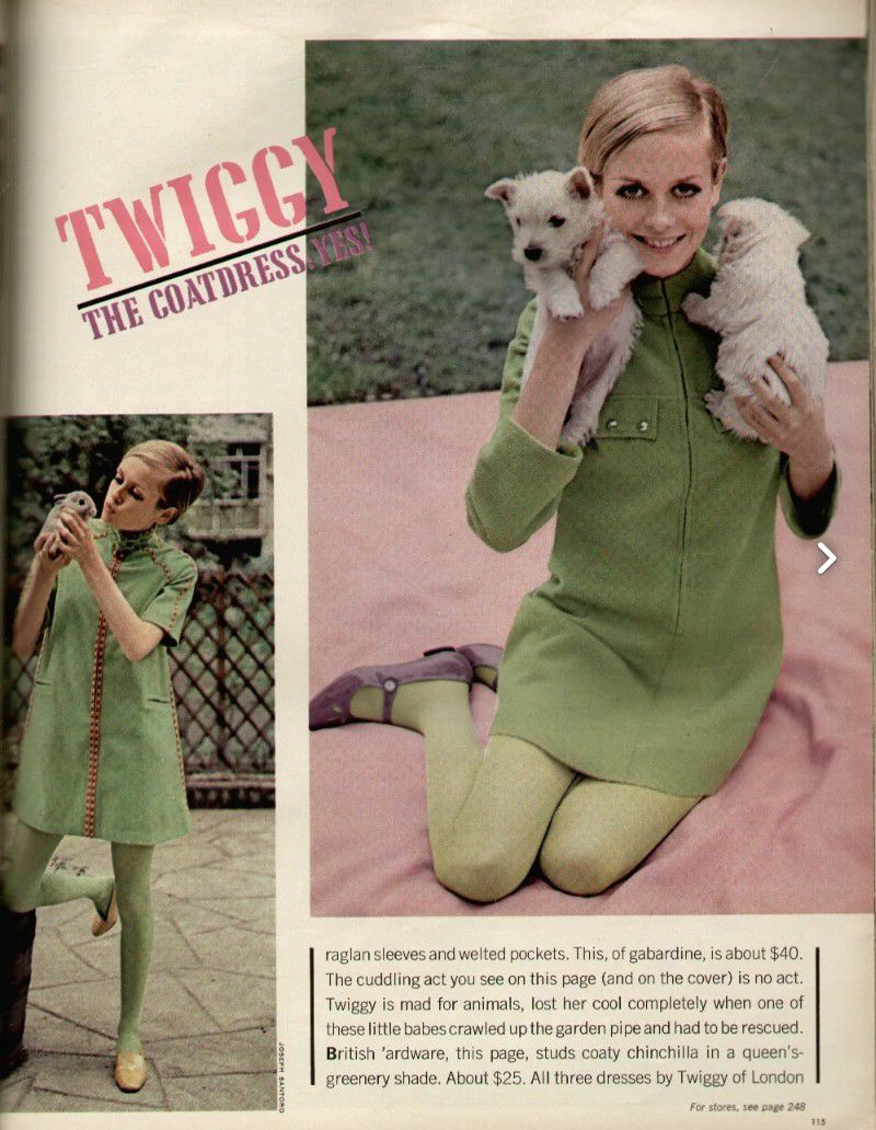 Seventeen Twiggy 1967 ツイッギー 60's ビンテージ雑誌 Twiggy ~ Seventeen magazine 1967 50 CENT seven LMERICAYS-TEEN:AGE