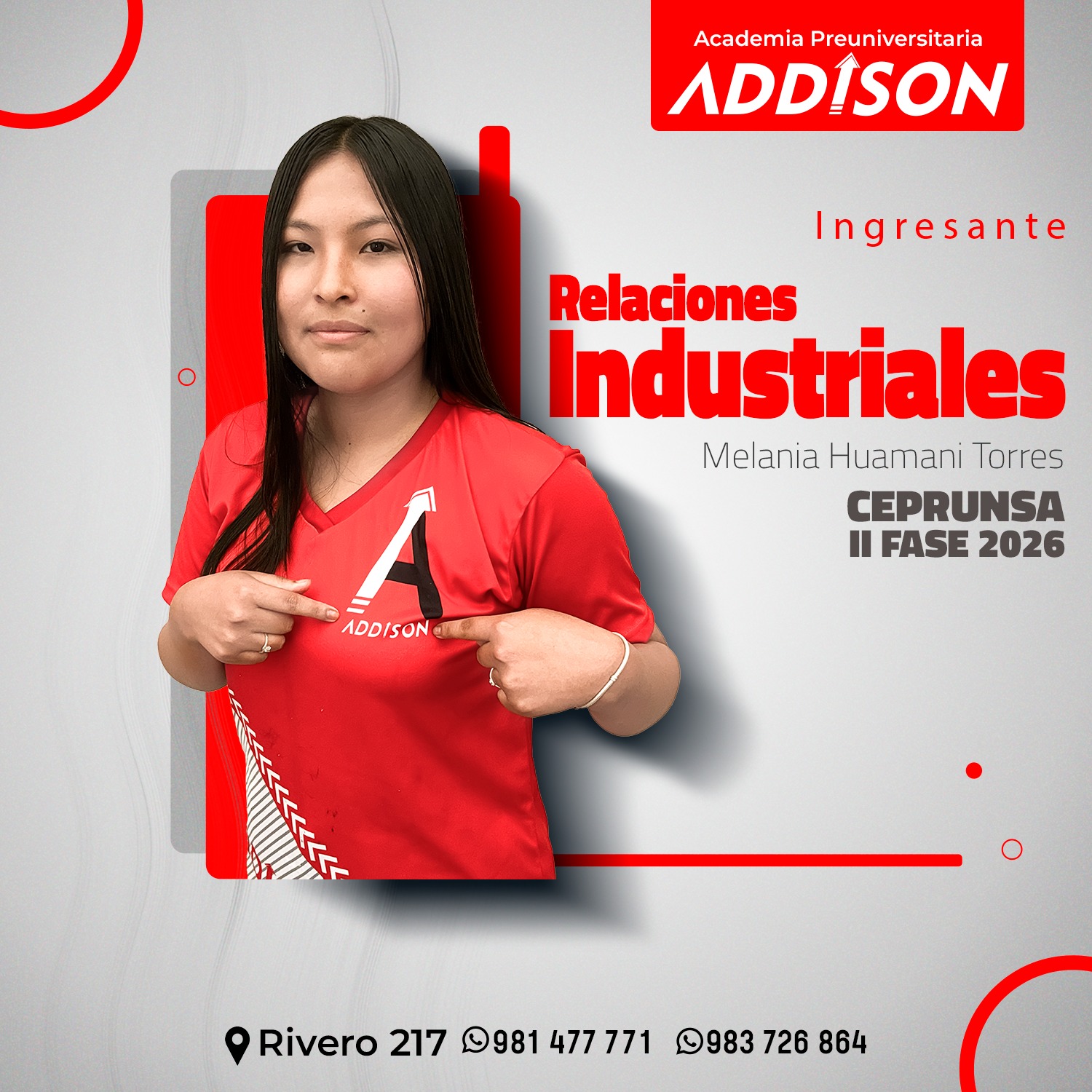Academia - 📣📣Felicidades a nuestra alumna MELANIA HUAMANI TORRES, por ...