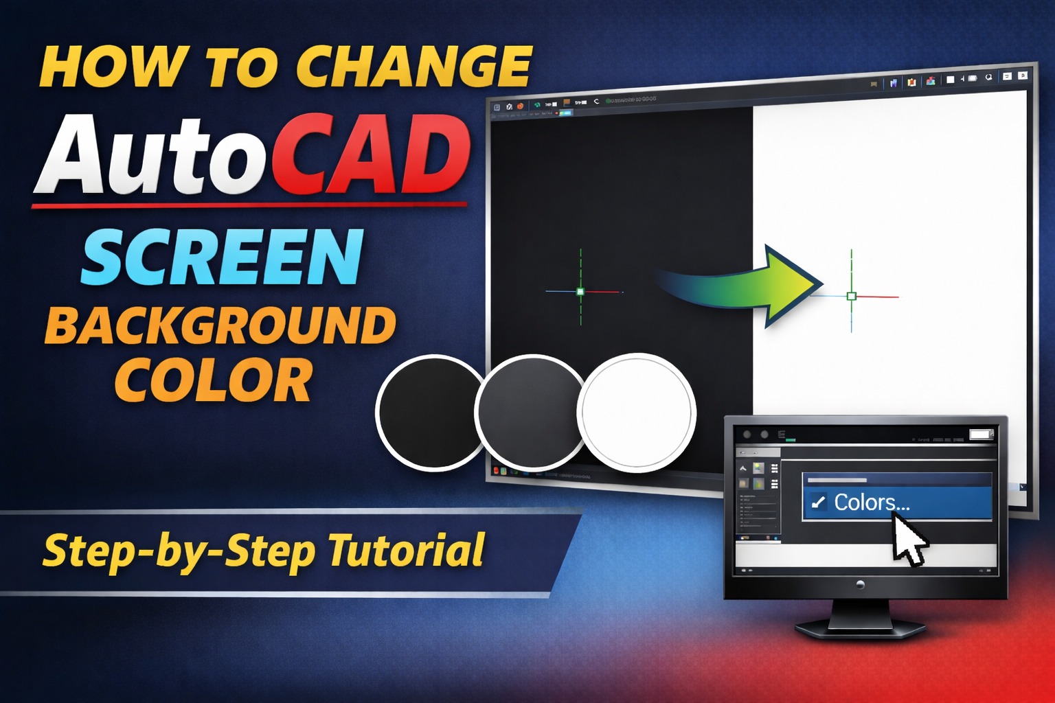 AutoCAD Draftsman in UAE | Learn How to Change AutoCAD Screen ...