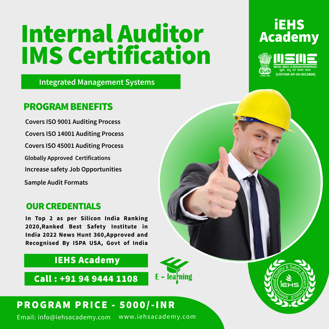 IEHS Academy - International Quality Safety Council - 🎓🎓IMS Internal ...