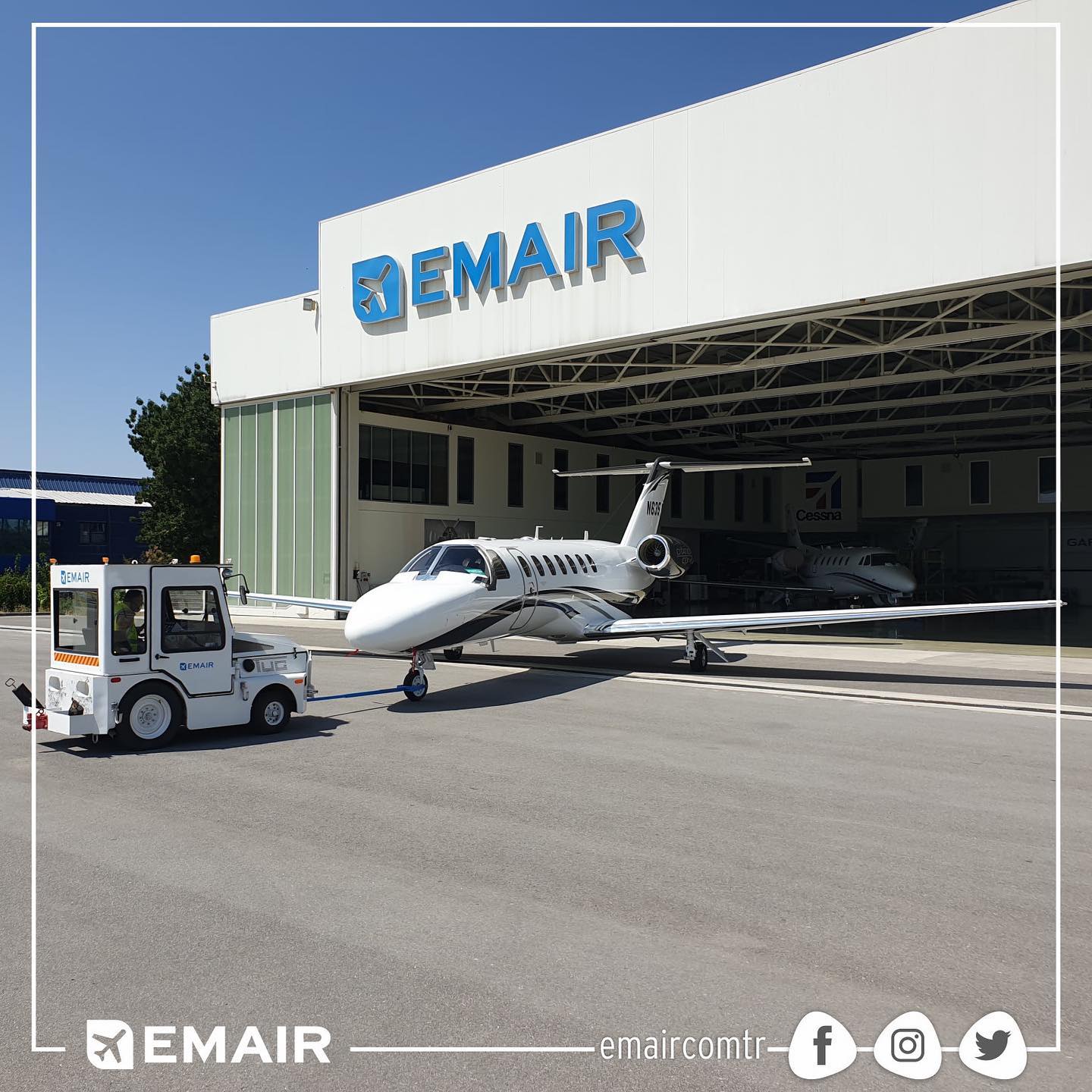 EMAIR Aviation - New visitor in Hangar! Citation CJ3+...