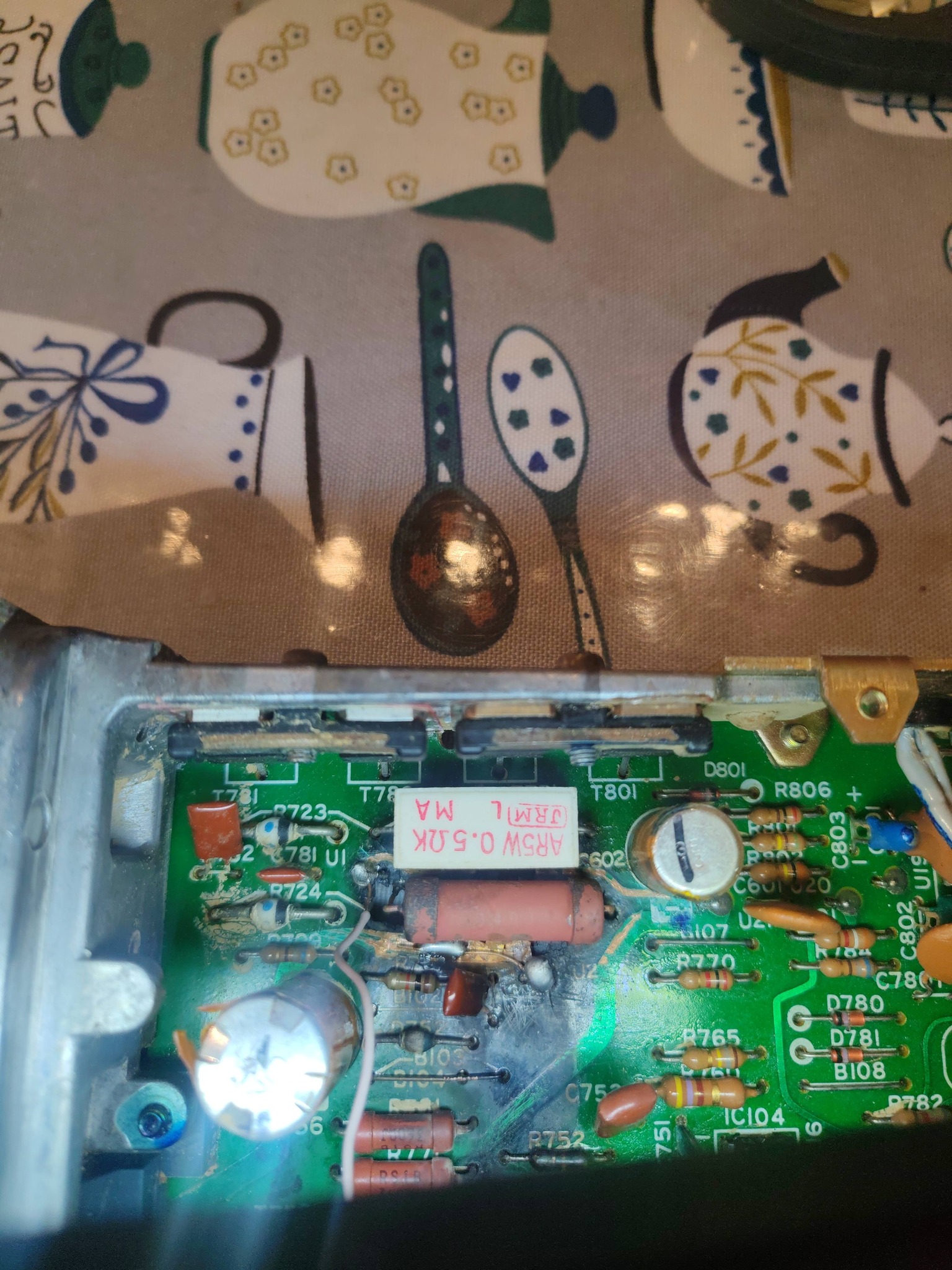 What is this burnt part after changing Datsun 280ZX battery terminals?