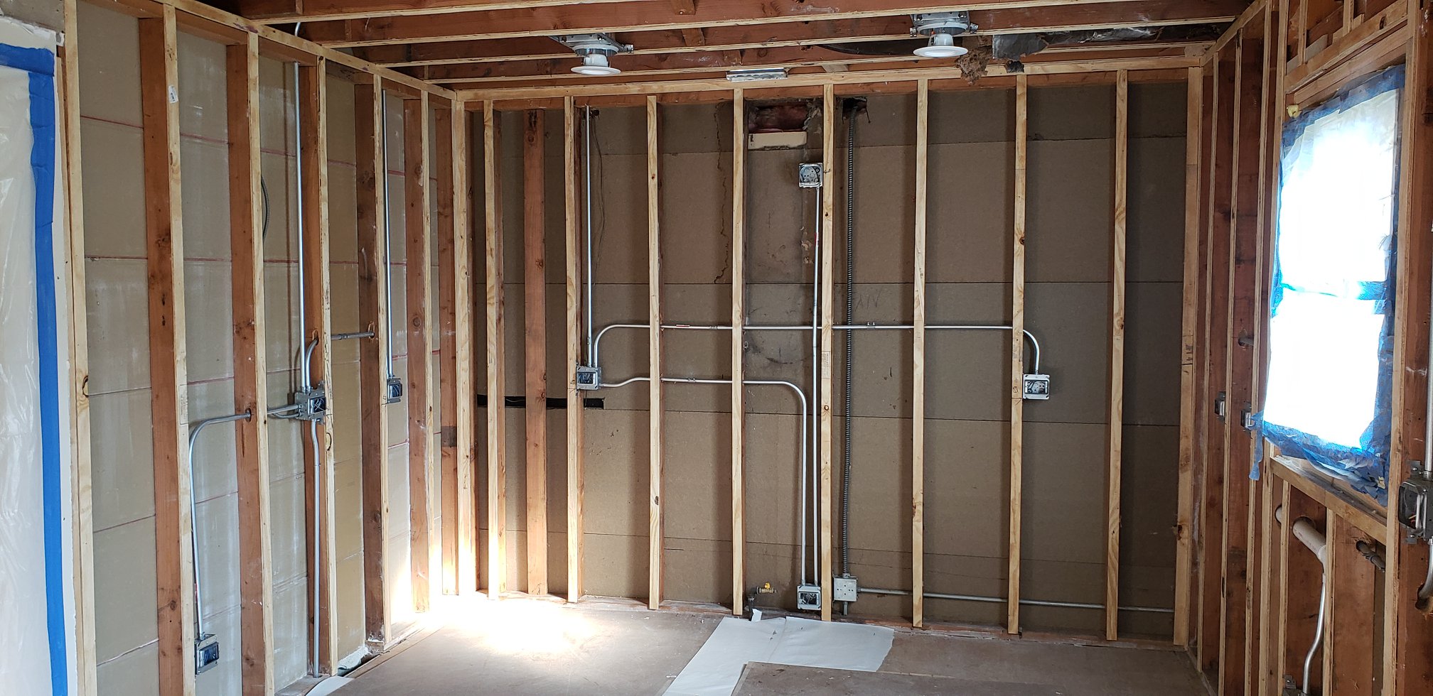 Finished a rough in for a kitchen last... - Red Wire Electric