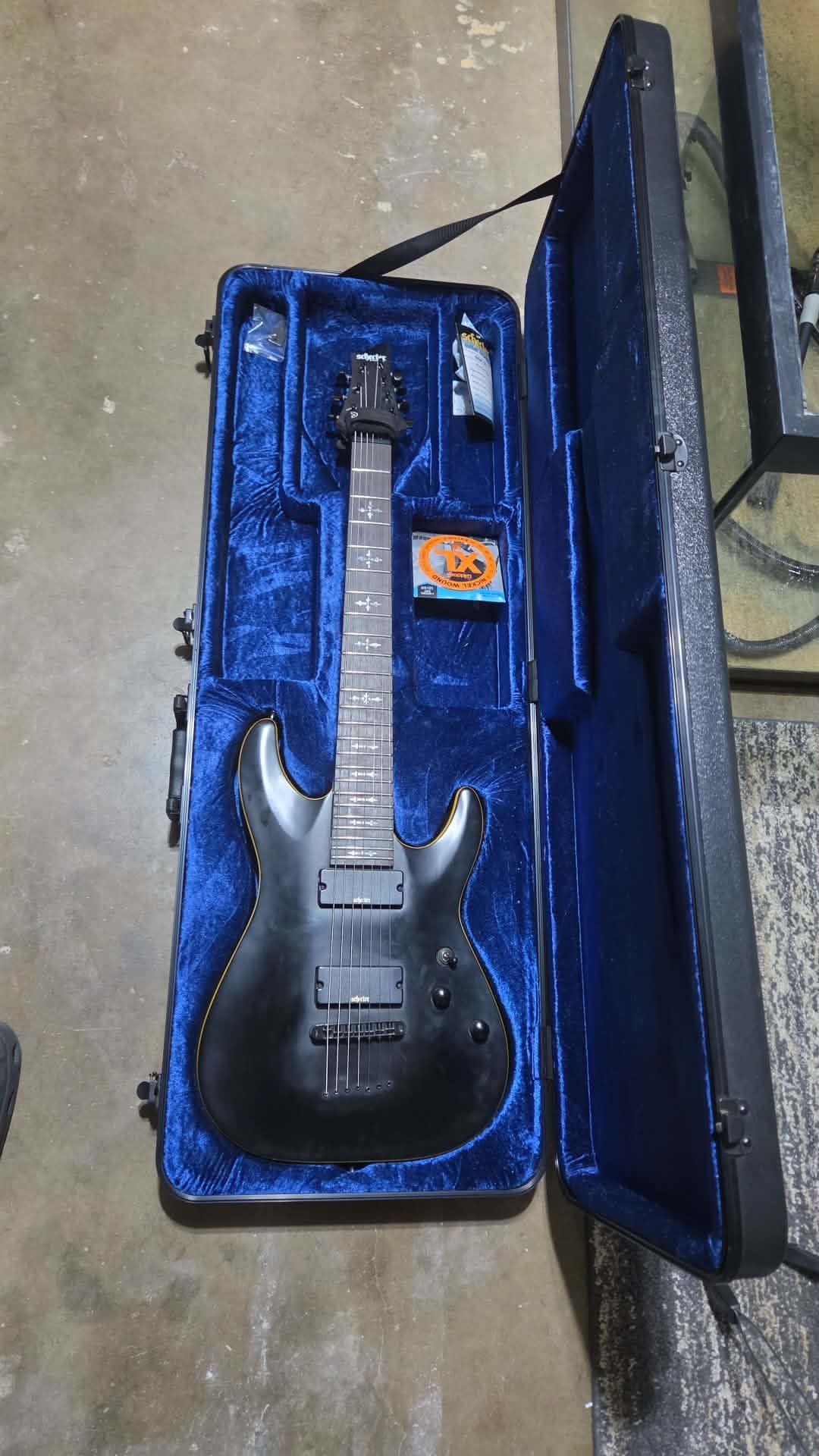 New Schecter Diamond Series 7 string guitar