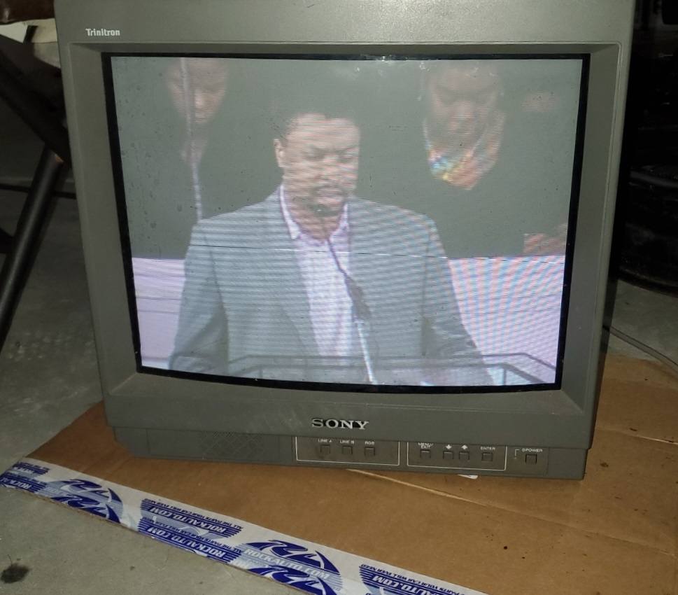 First PVM cleaned and tested. Olympus OEV 203 rebranded Sony