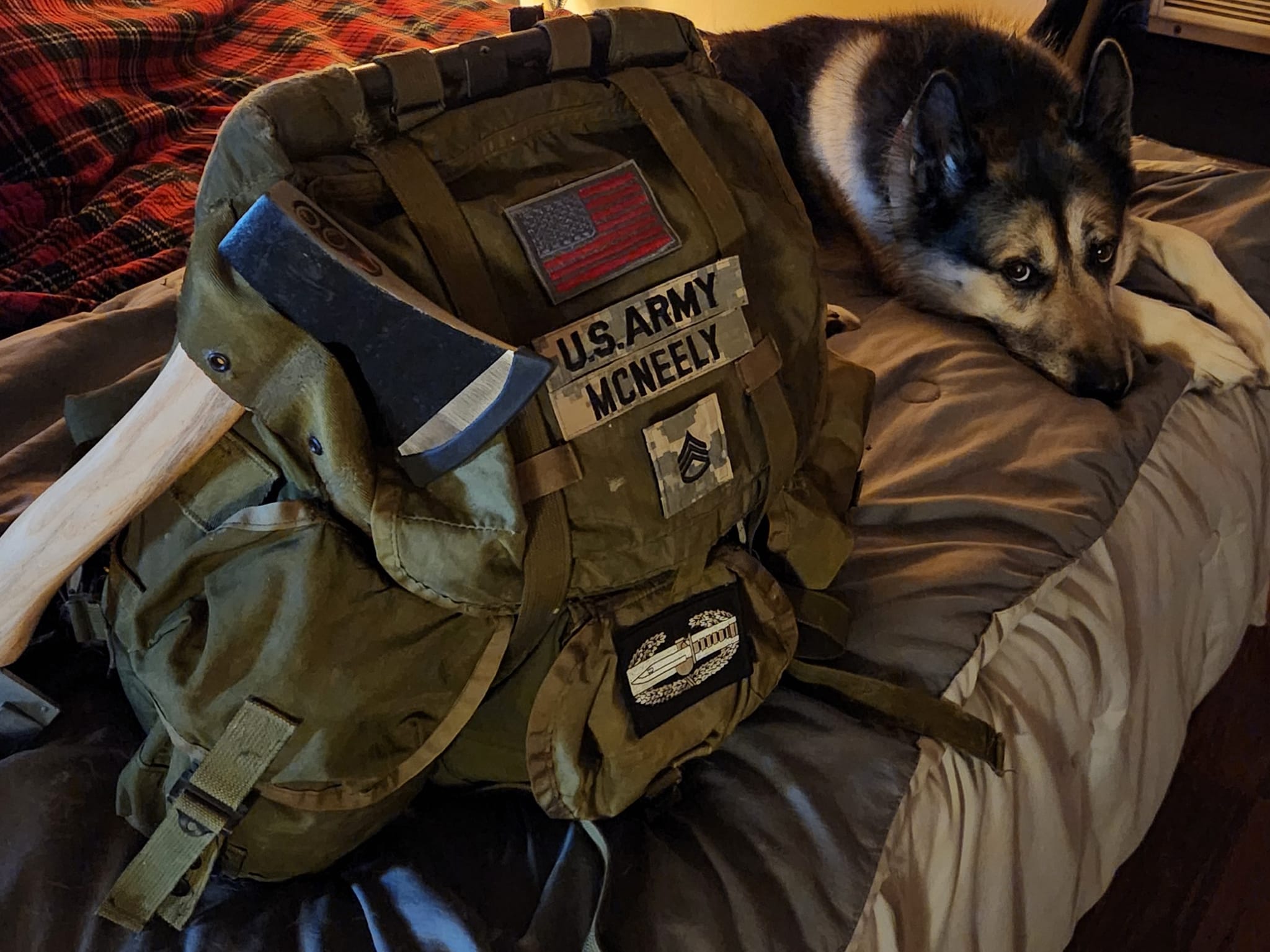 1968 USGI Tropical Rucksack as a college bag in 1992