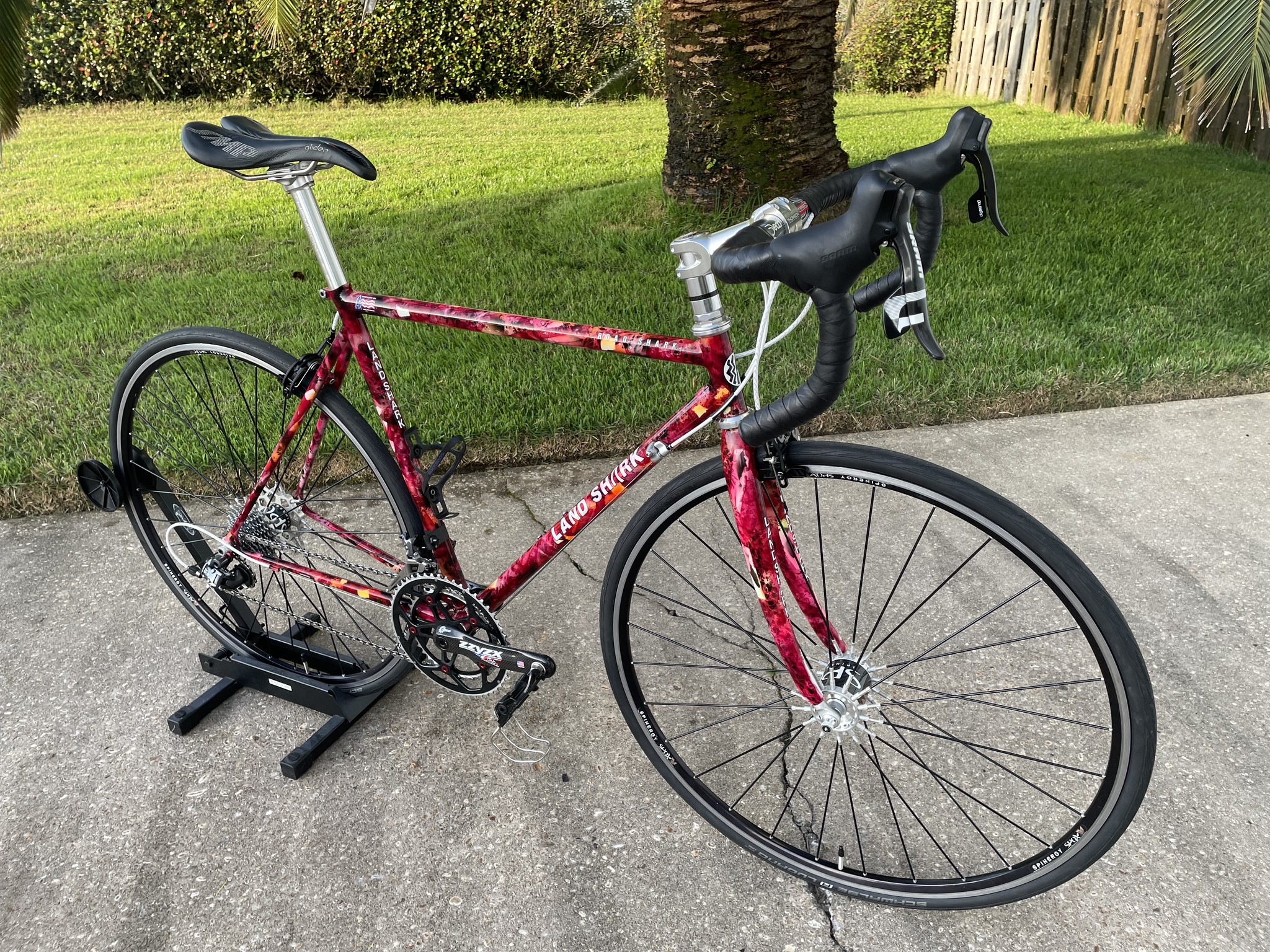 SHARK BURN Custom Classic Drive Landshark Road Shark steel frame restomod bike build