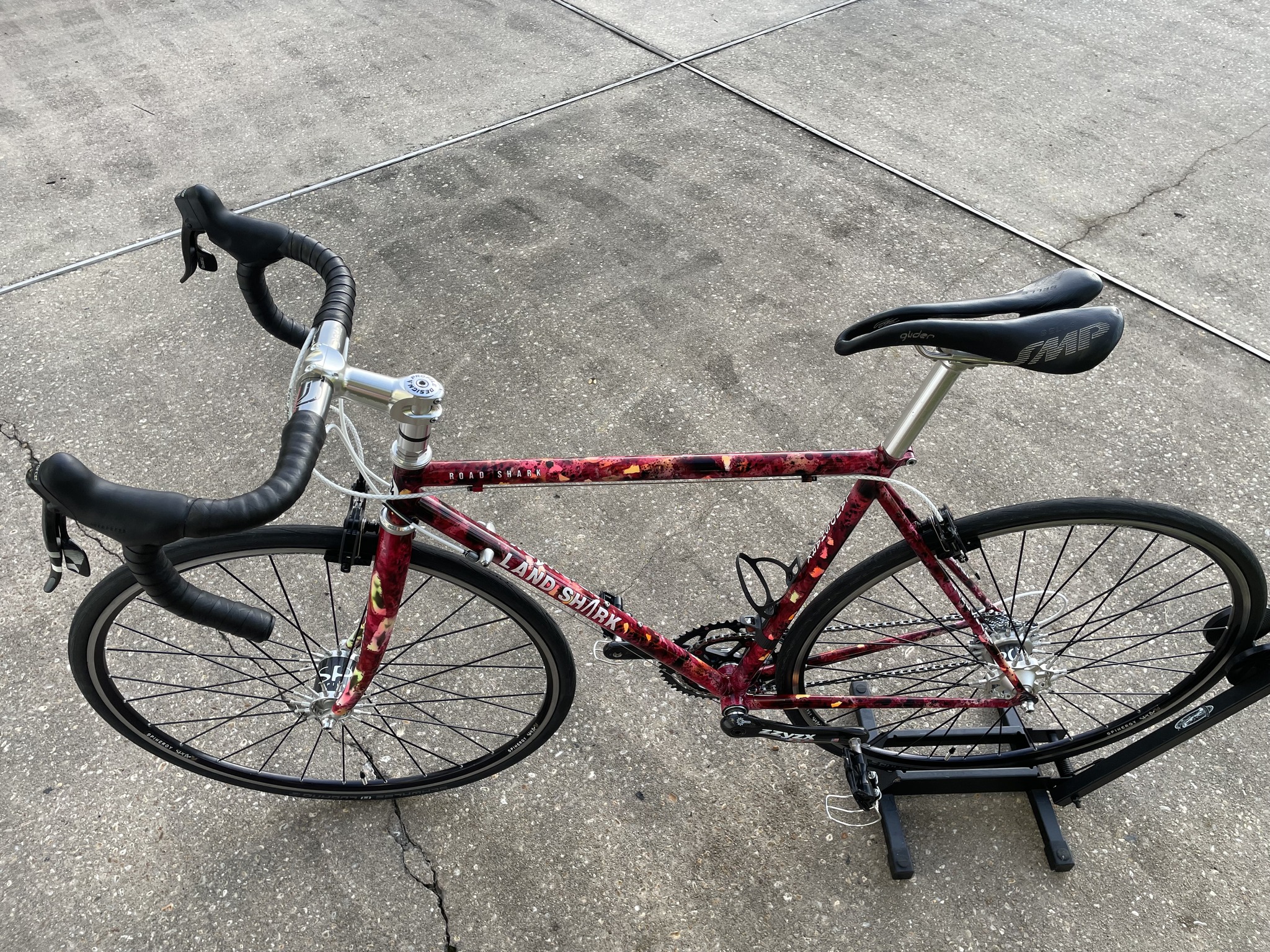 SHARK BURN Custom Classic Drive Landshark Road Shark steel frame restomod bike build