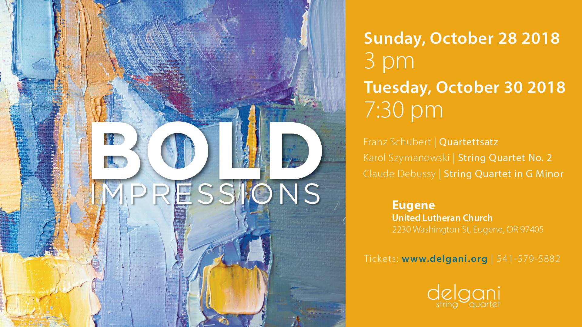 Delgani String Quartet — United Lutheran Church, 2018-10-30