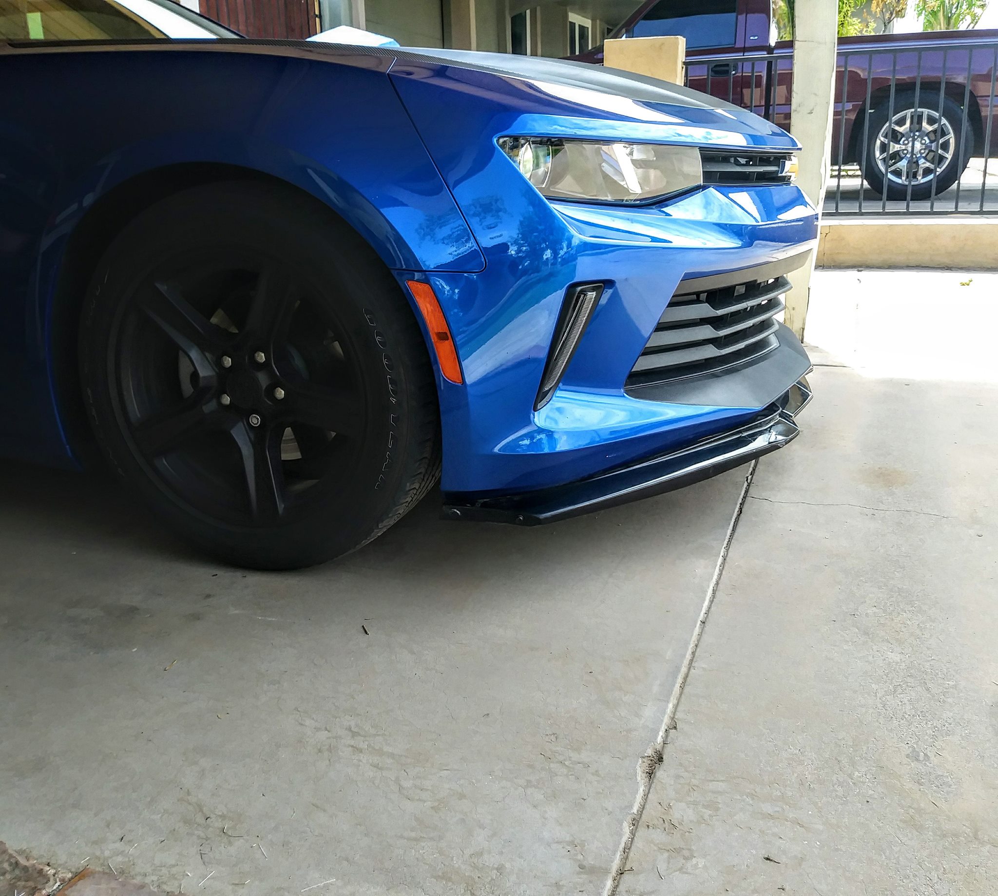 Painted White Front Bumper Splitter Spoiler Lip For 10-13 Chevy Camaro LT LS V6