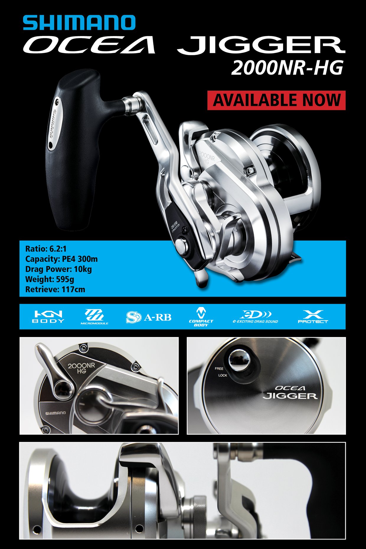 OCEA JIGGER 2000NR-HG *** The OCEA 2000NR-HG represents the