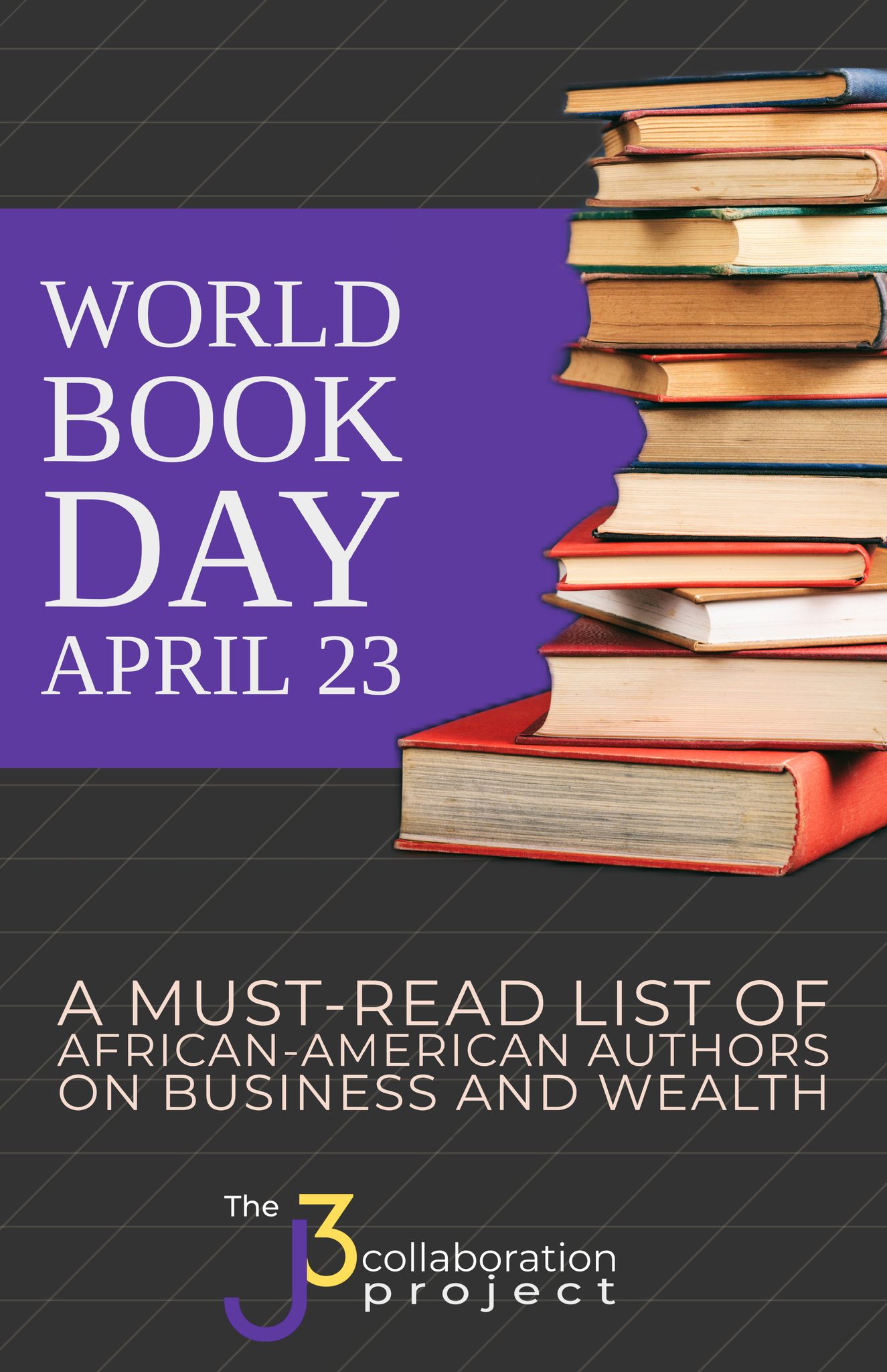 🌍 📚 April 23 is World Book... - The J3 Collaboration Project | Facebook