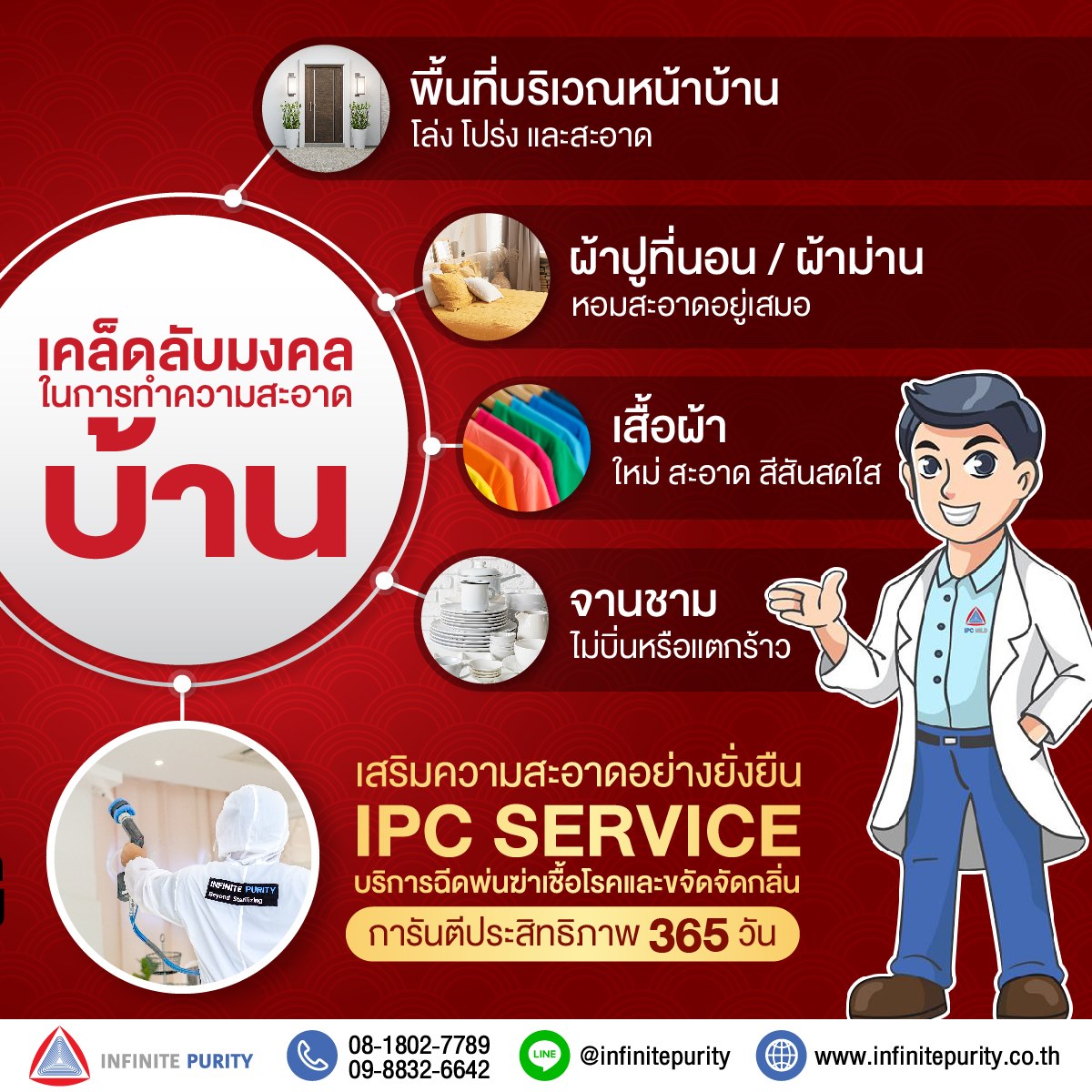 Infinite Purity - เคล็ดลับมงคลในการทำความสะอาดบ้าน . 1....