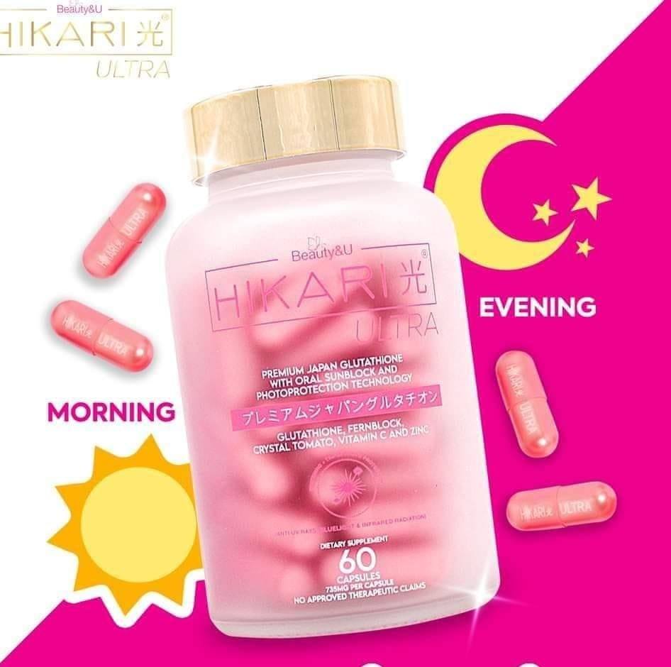hikari ultra capsule vs lumi glutathione capsule Premium Japan coq10 supplement