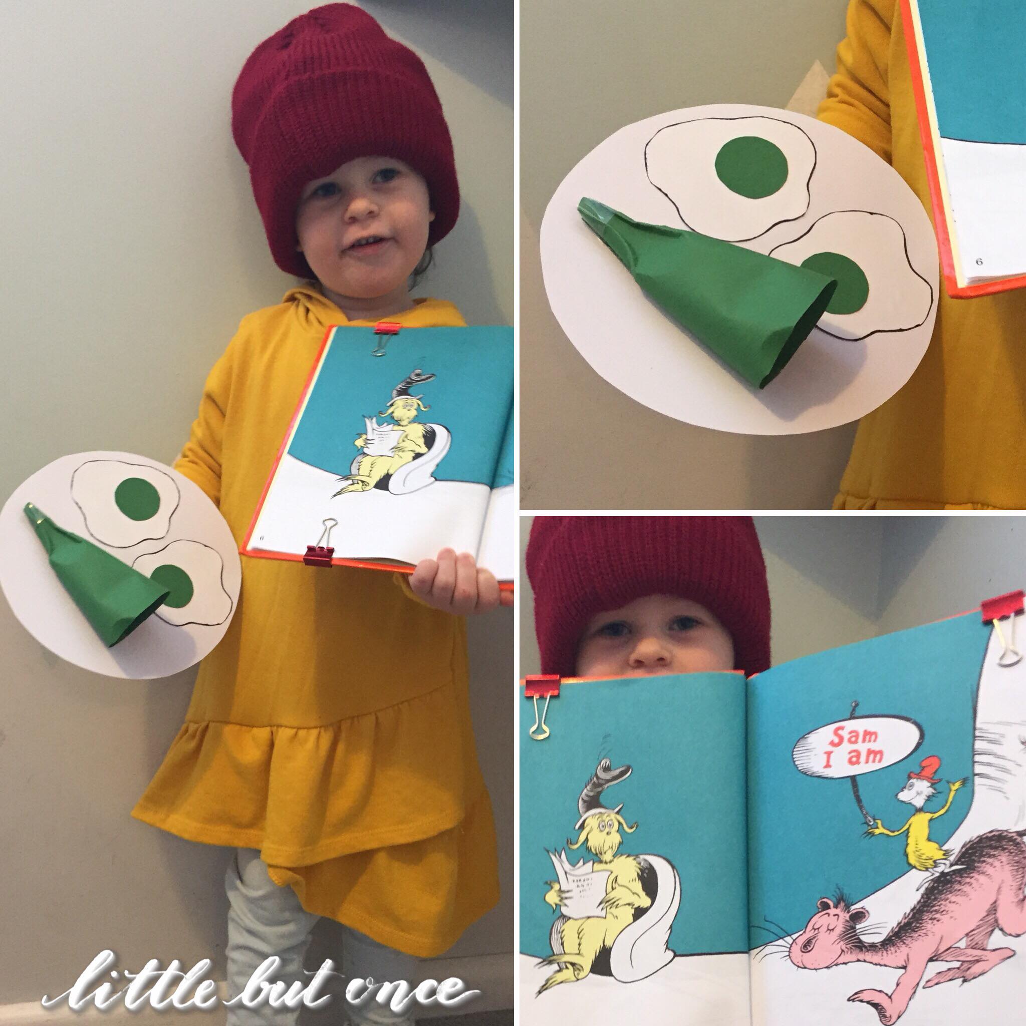 Do you like green eggs and ham? Then make this costume, Sam I Am! Costume collaboration with @marthastewart featuring the cozy hoodie and the jogger in grass. Reminder: the last day to