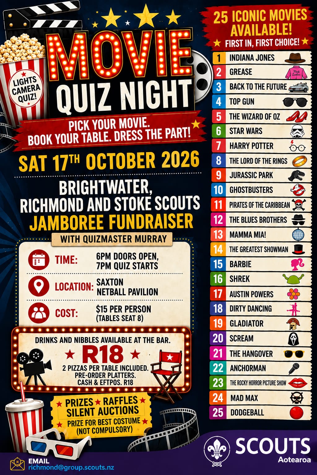 Scouts Jamboree Fundraiser Quiz Night