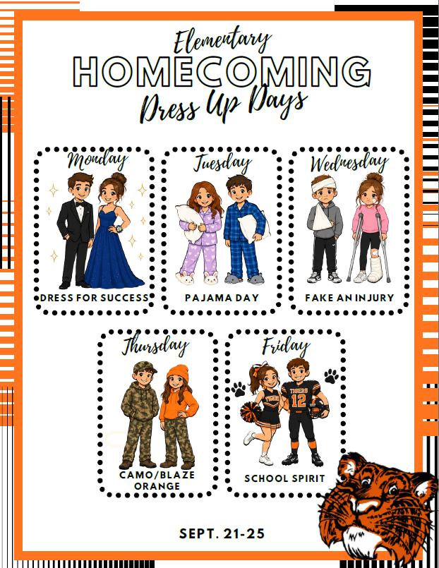 Browerville Public School homecoming dress up days