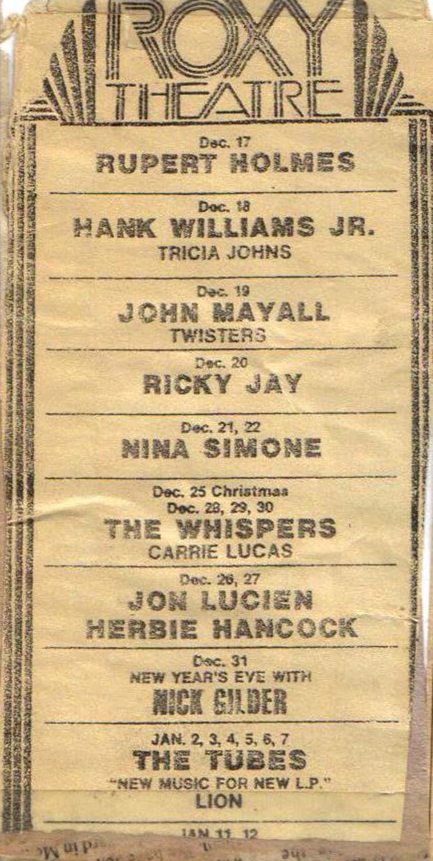 onthisday in 1986. The Roxy, Hollywood, CA.