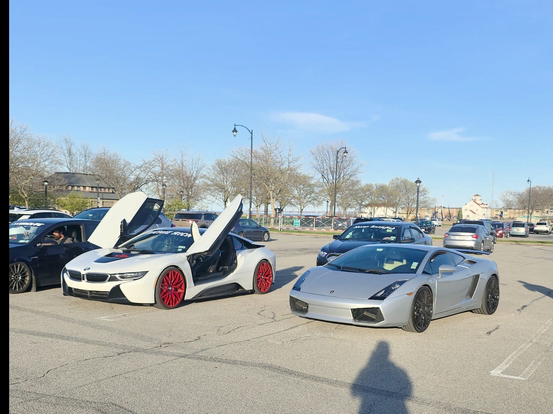 My boi in the big Lambo ? had to pull up an get some pics an flex 