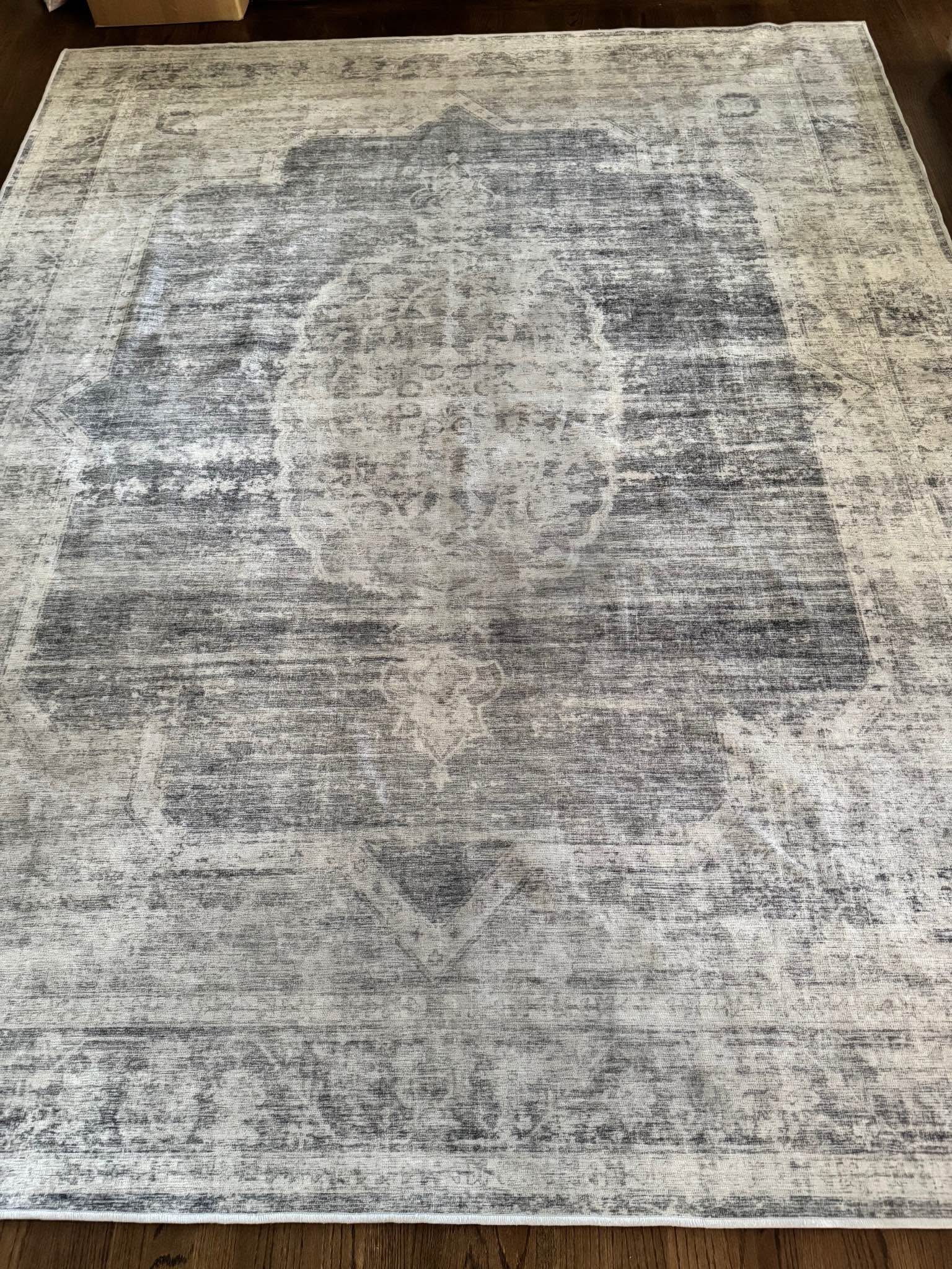 Tumble rug (Azra - Ash/Natural) 8x10 - Area Rugs - Sacramento ...