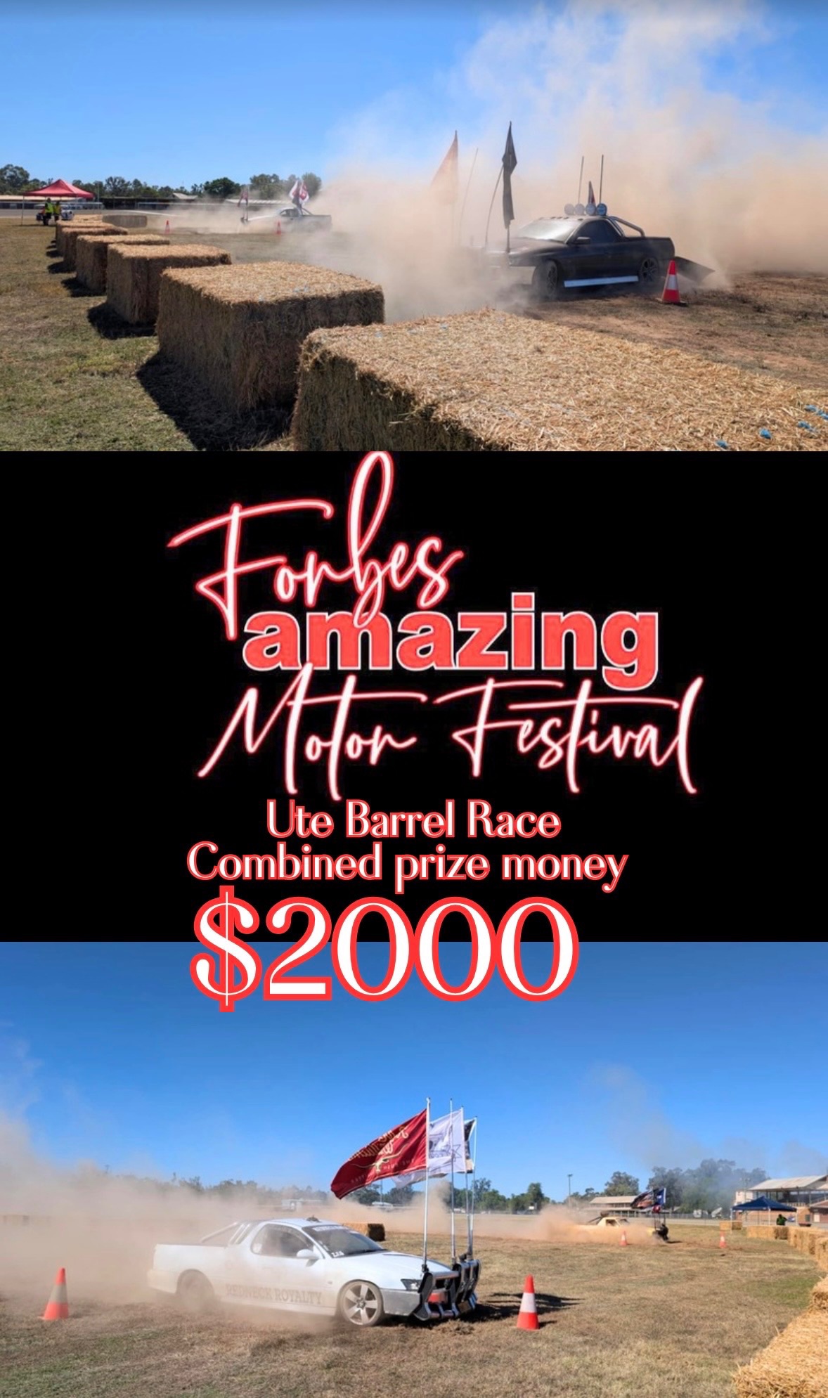 Forbes Amazing Motor Festival Ute Barrel Race
