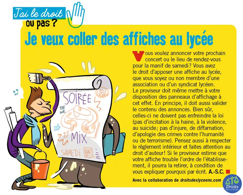 [J'ai le droit ou pas - Je veux... - Droits des lycéens | Facebook