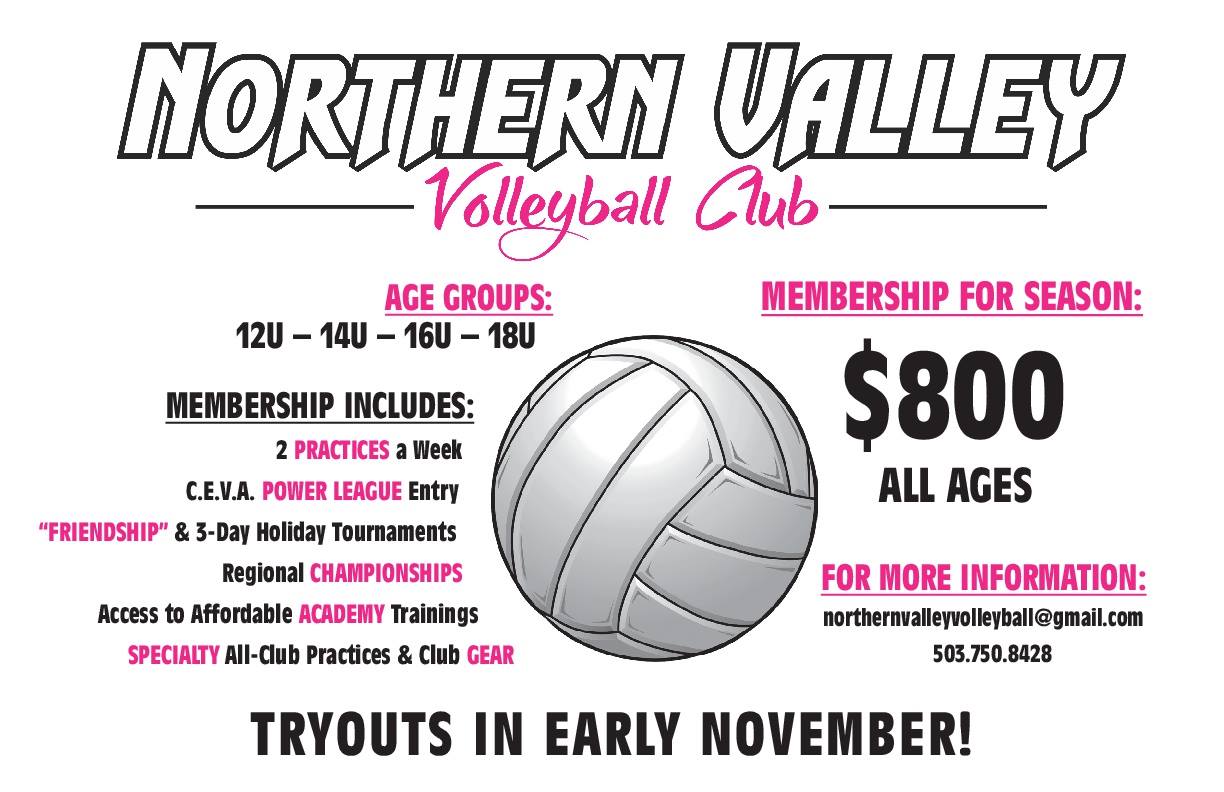 Northern Valley Volleyball Club | Woodburn OR