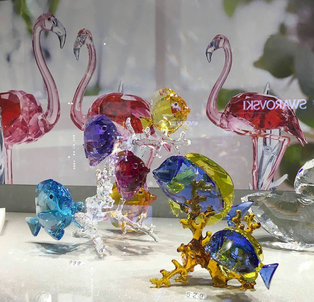 Swarovski crystal at Arribas Brothers boutique