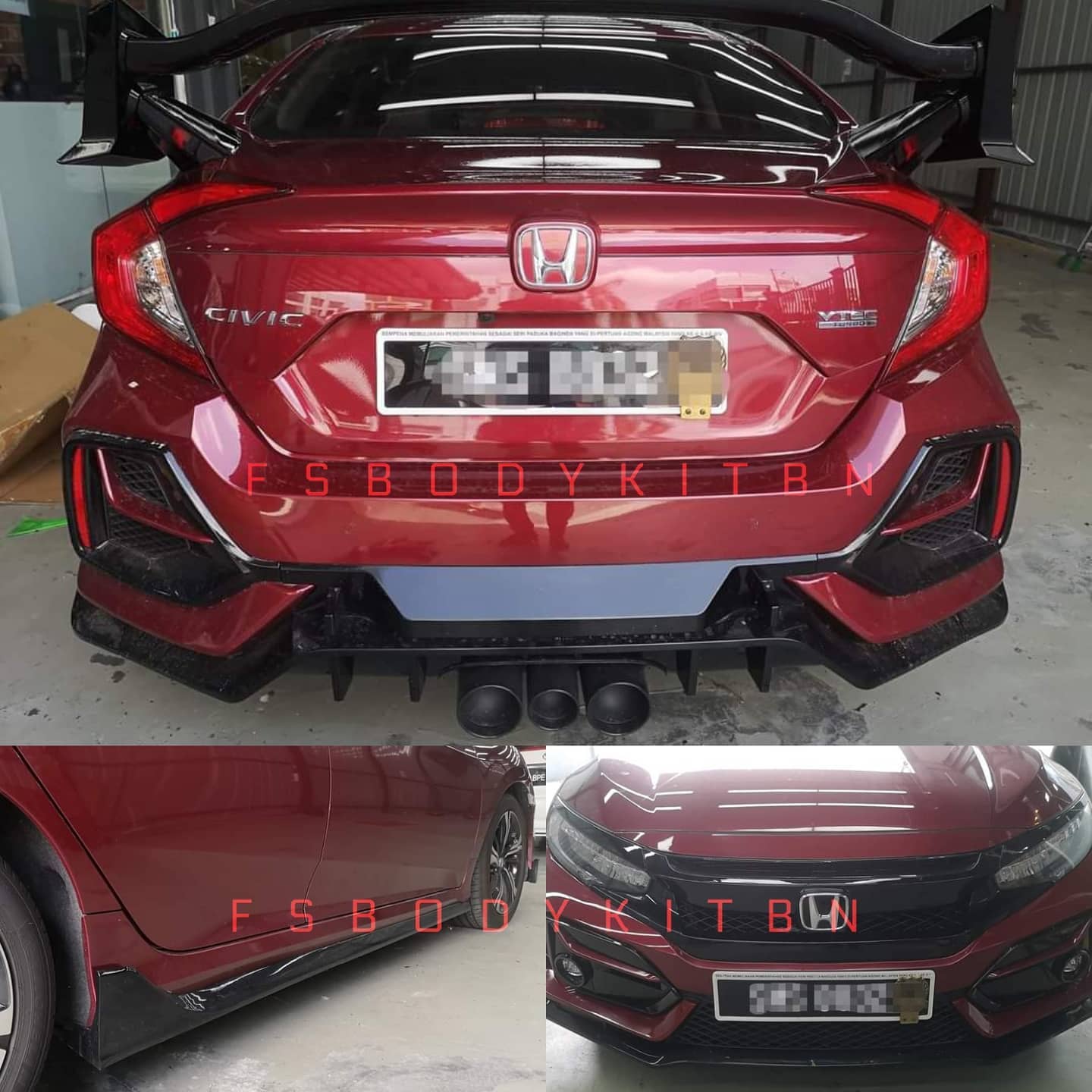 FS Bodykit - Civic FC facelift convert type R Fullset...