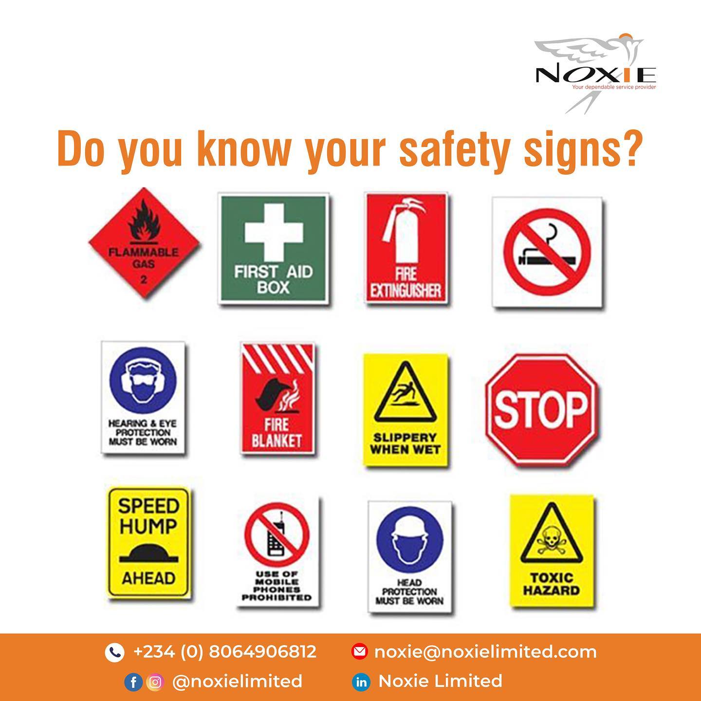 Noxie Limited - How many safety signs do you use in your organization ...