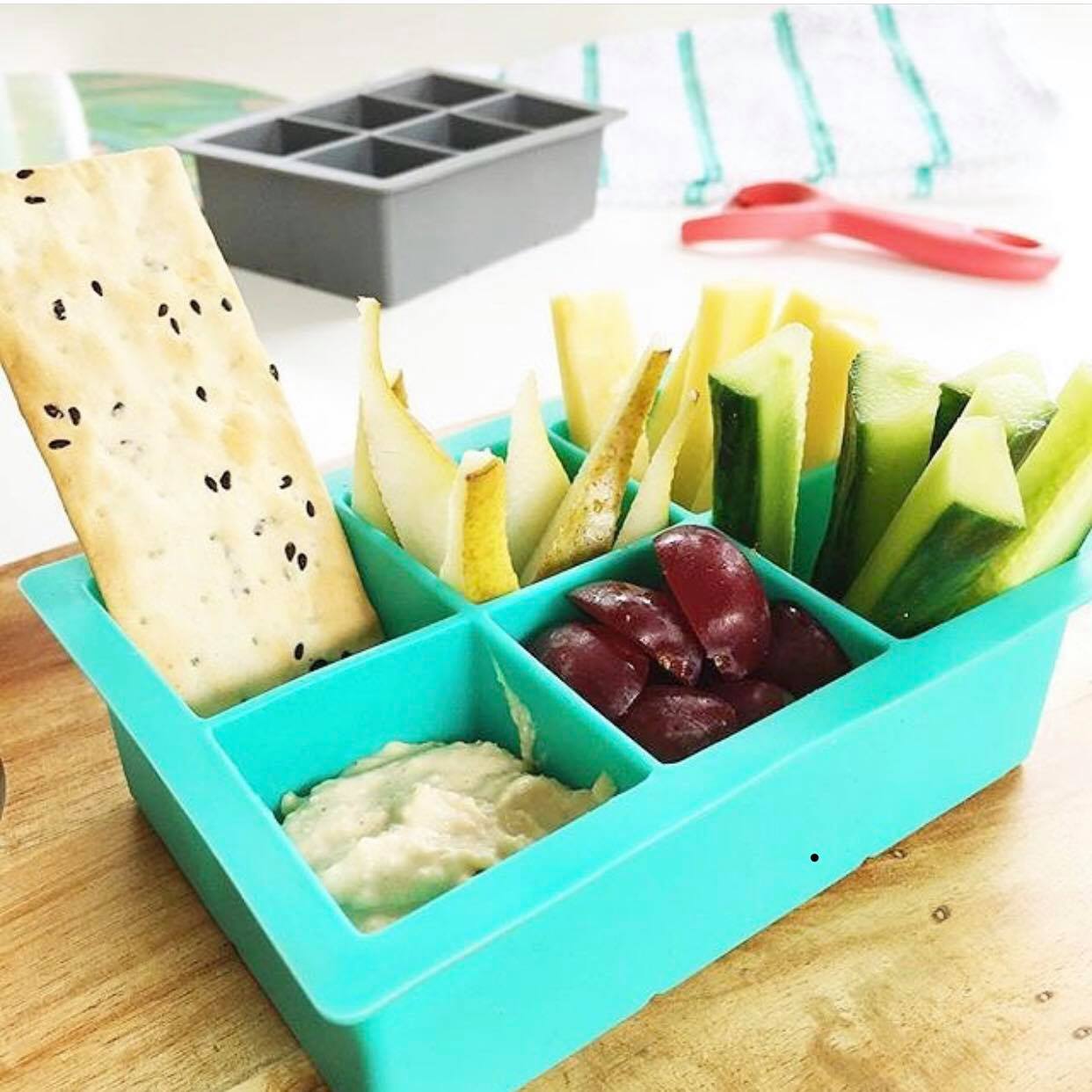 A fun easy way to serve a snack... - My kids lick the bowl
