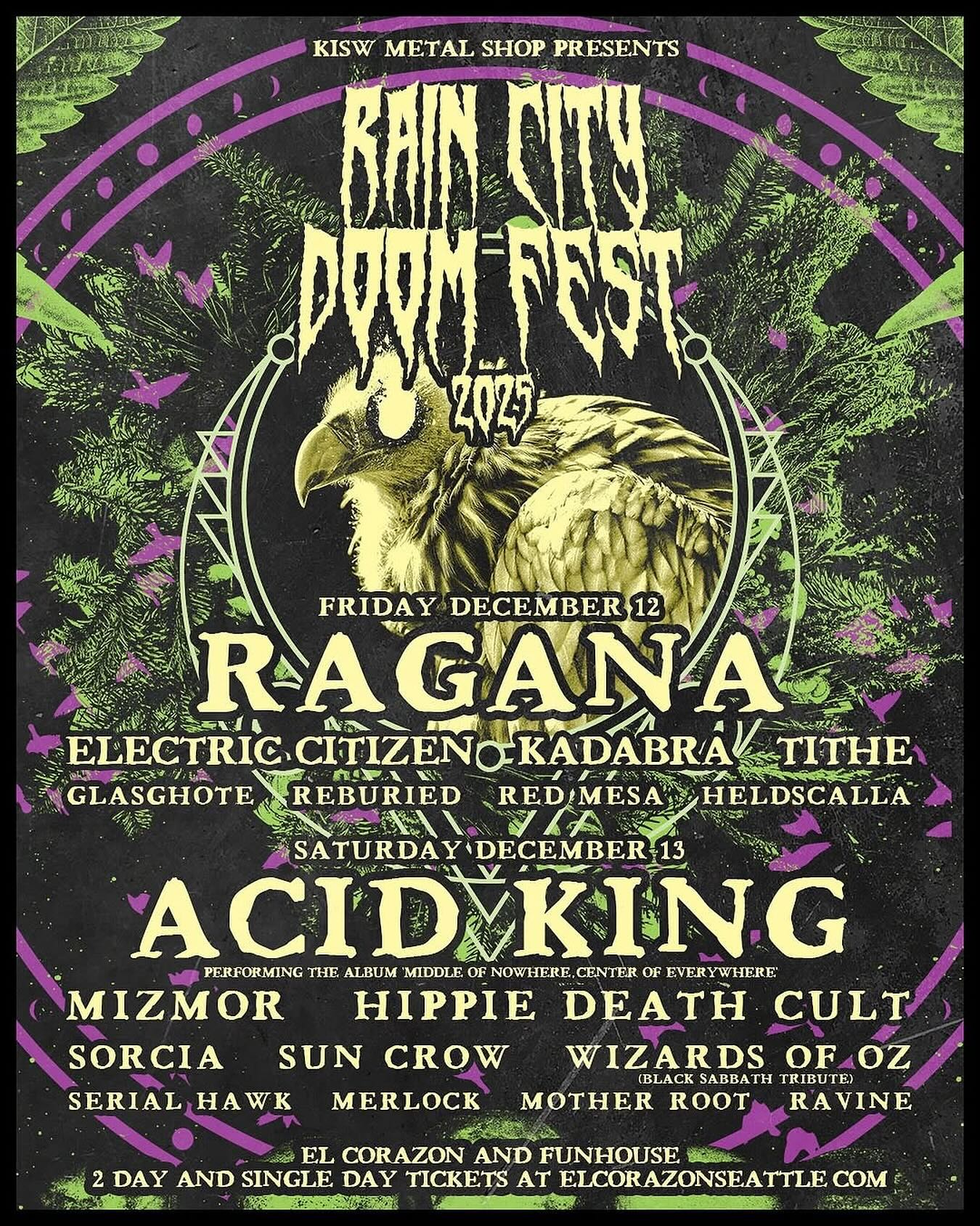 Sorcia - Full line-up officially announced! 🔊 RAIN CITY DOOM FEST 2025 ...