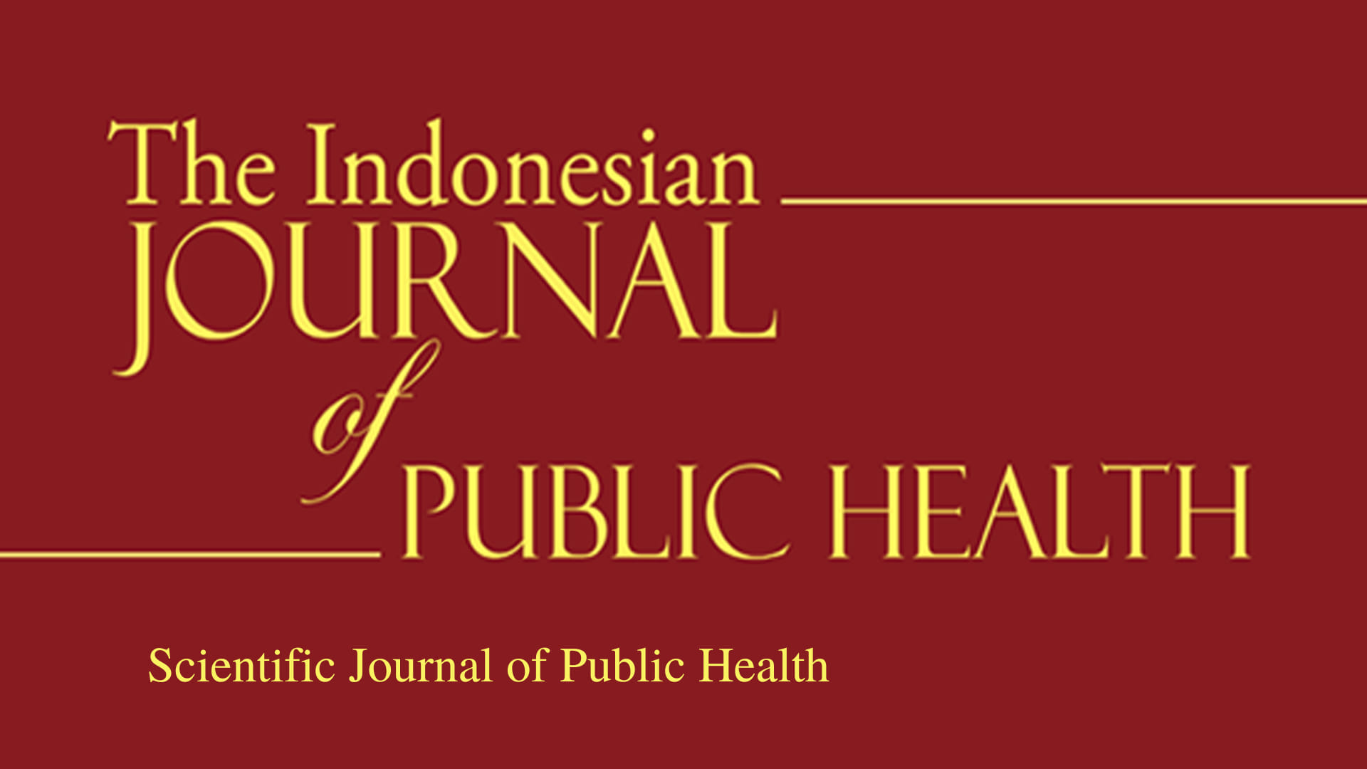 The Indonesian Journal of Public Health | Surabaya