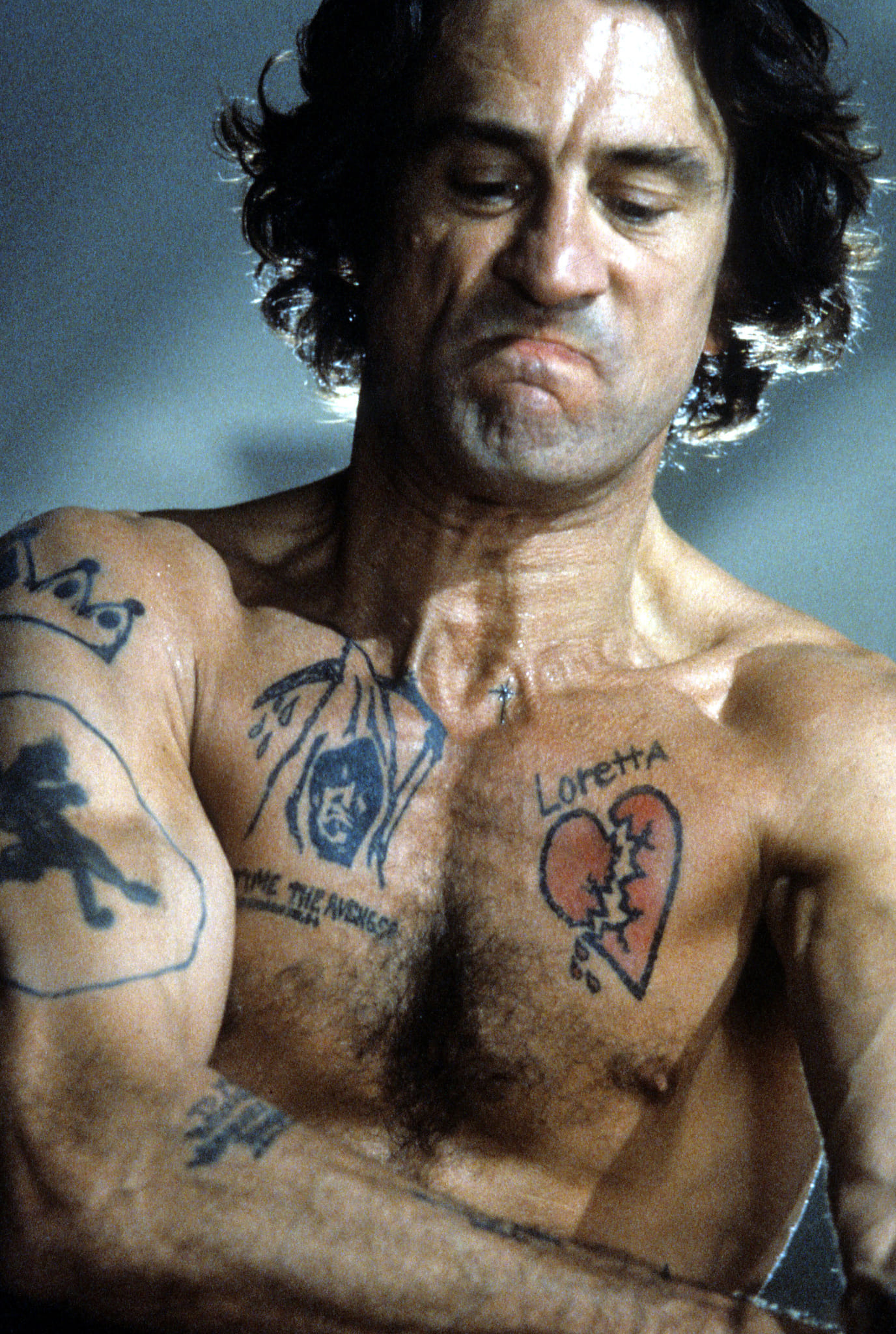Robert De Niro's Max Cady tattoos in Cape Fear