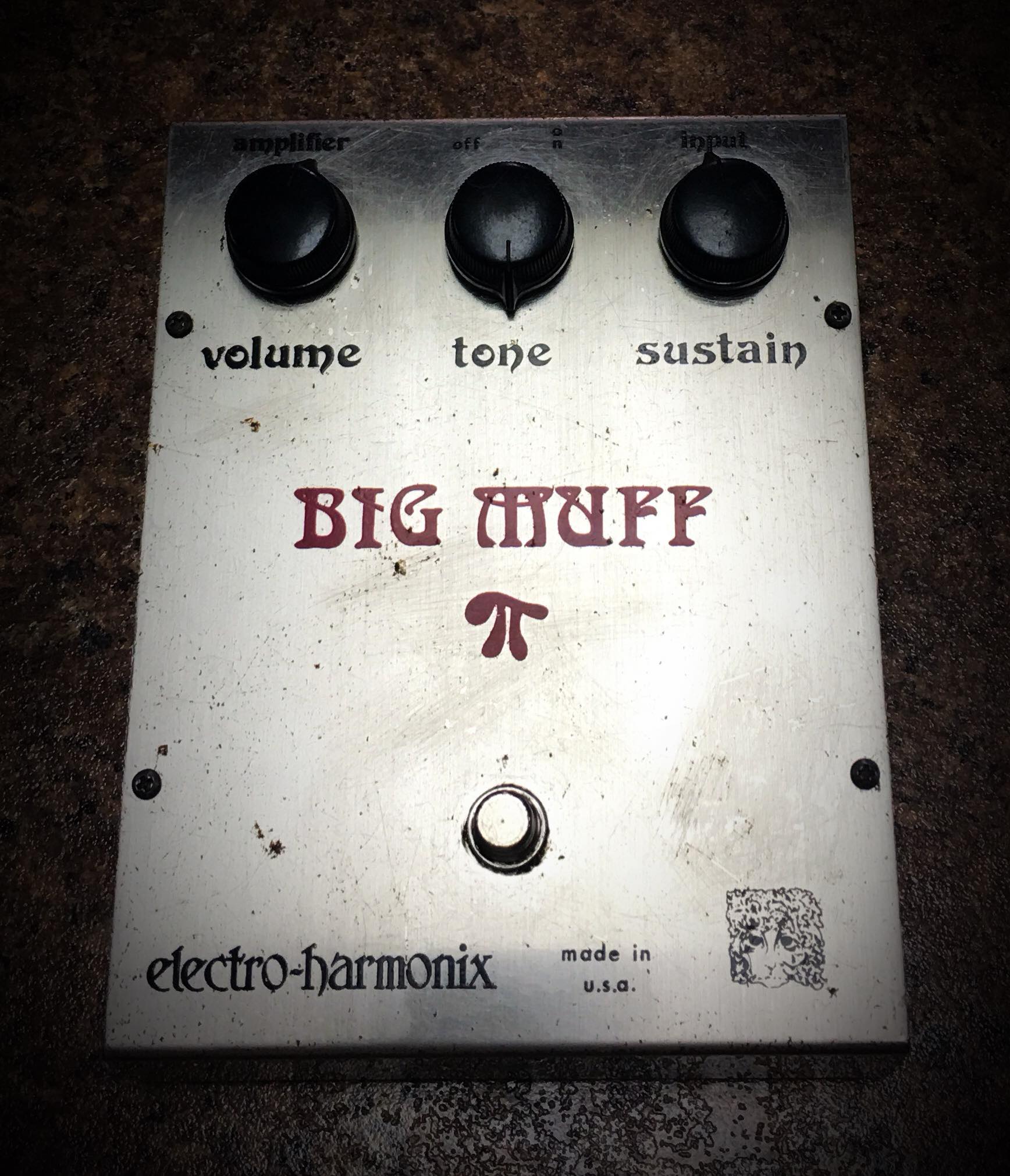 Rare Electro-Harmonix Big Muff effects pedal