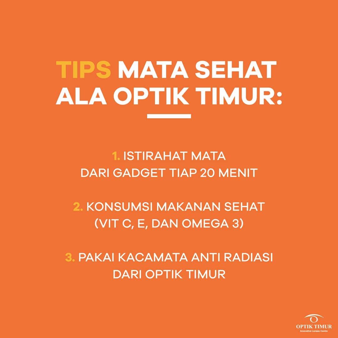 Optik Timur - Kalian ingin mata terus sehat walau sering... | Facebook