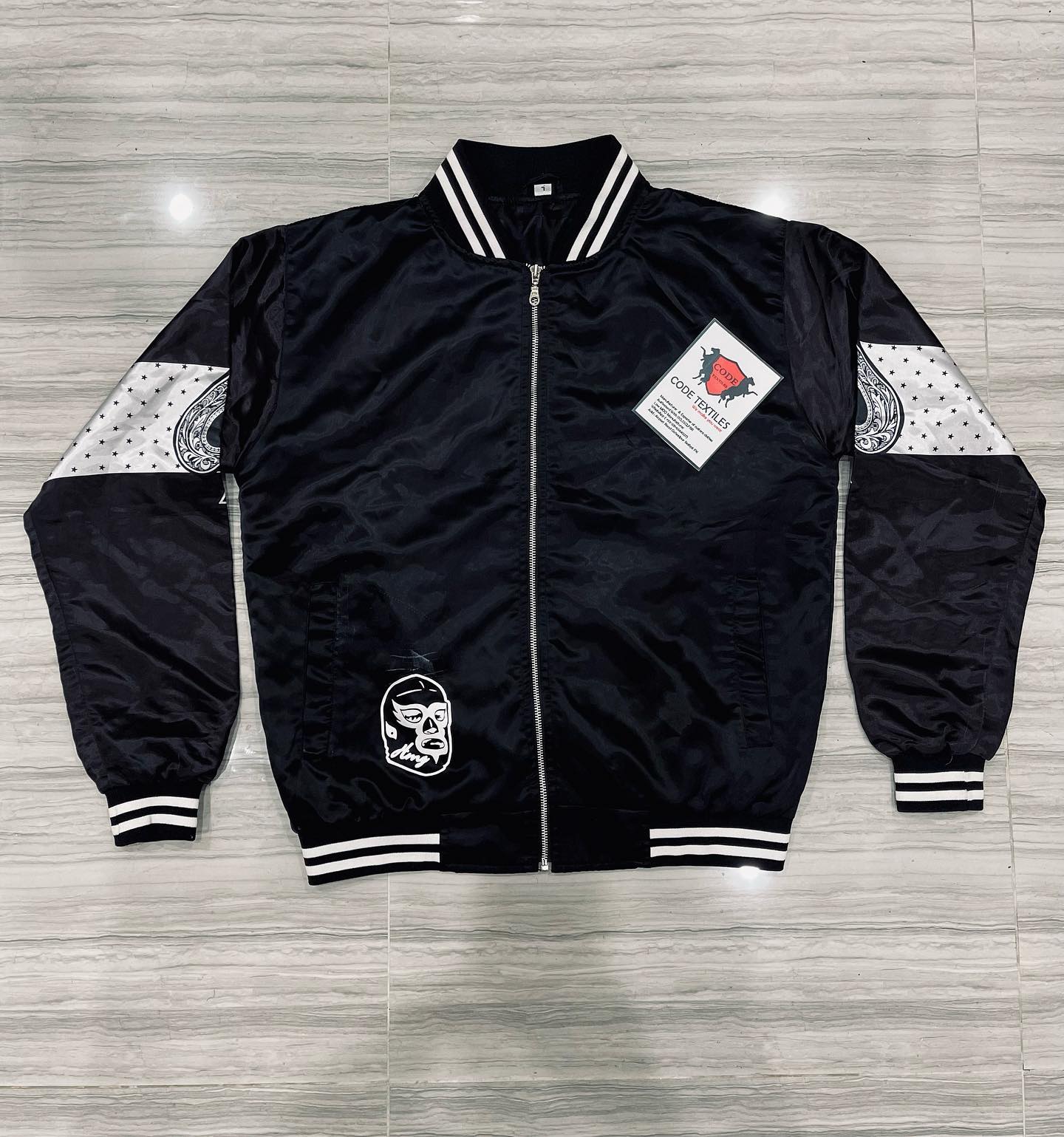 Code Textiles - Here is one of Our varsity jacket...