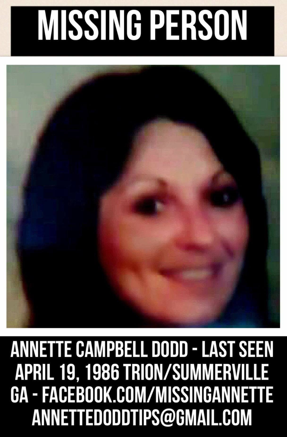 Missing: Annette Campbell Dodd