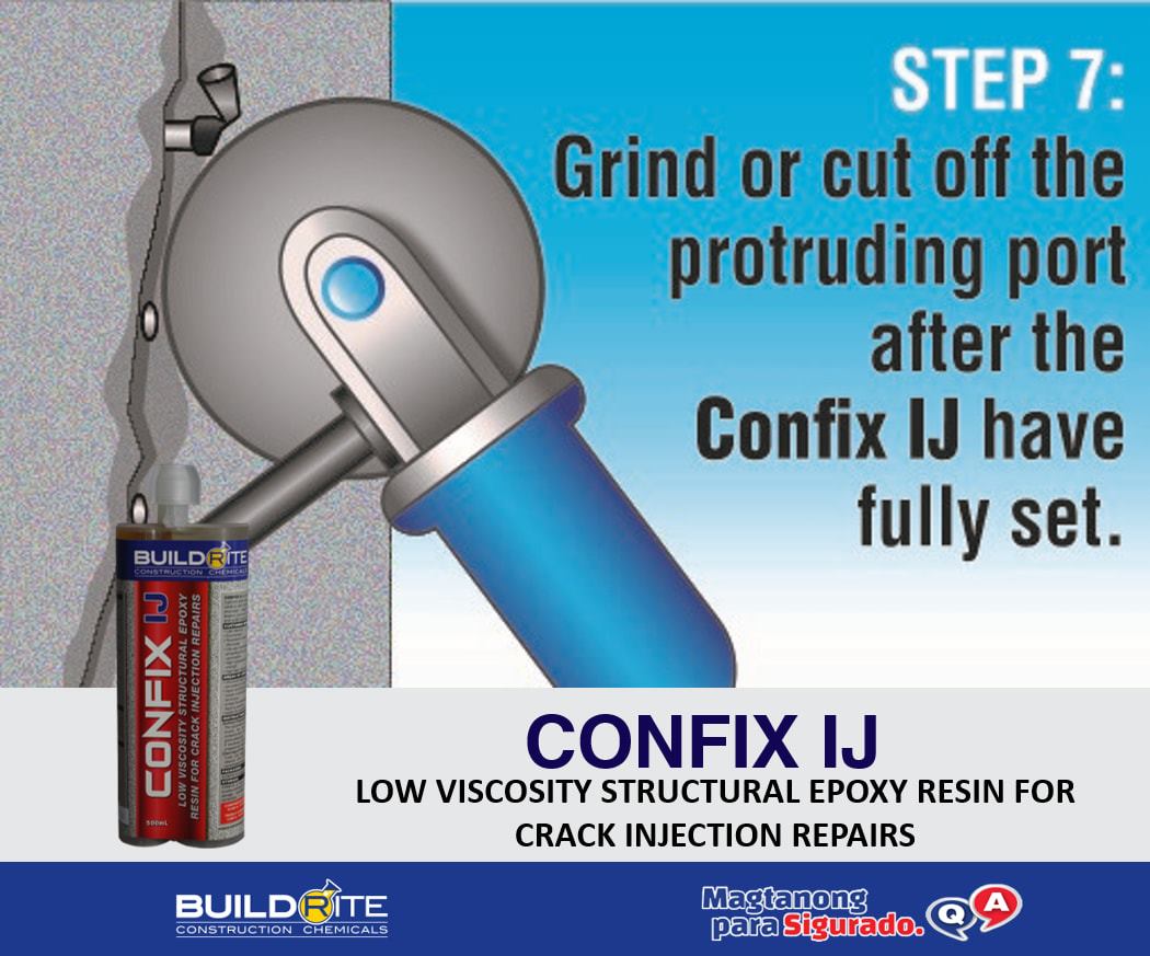 Buildrite Construction Chemicals - 7. Grind or cut off the protruding ...