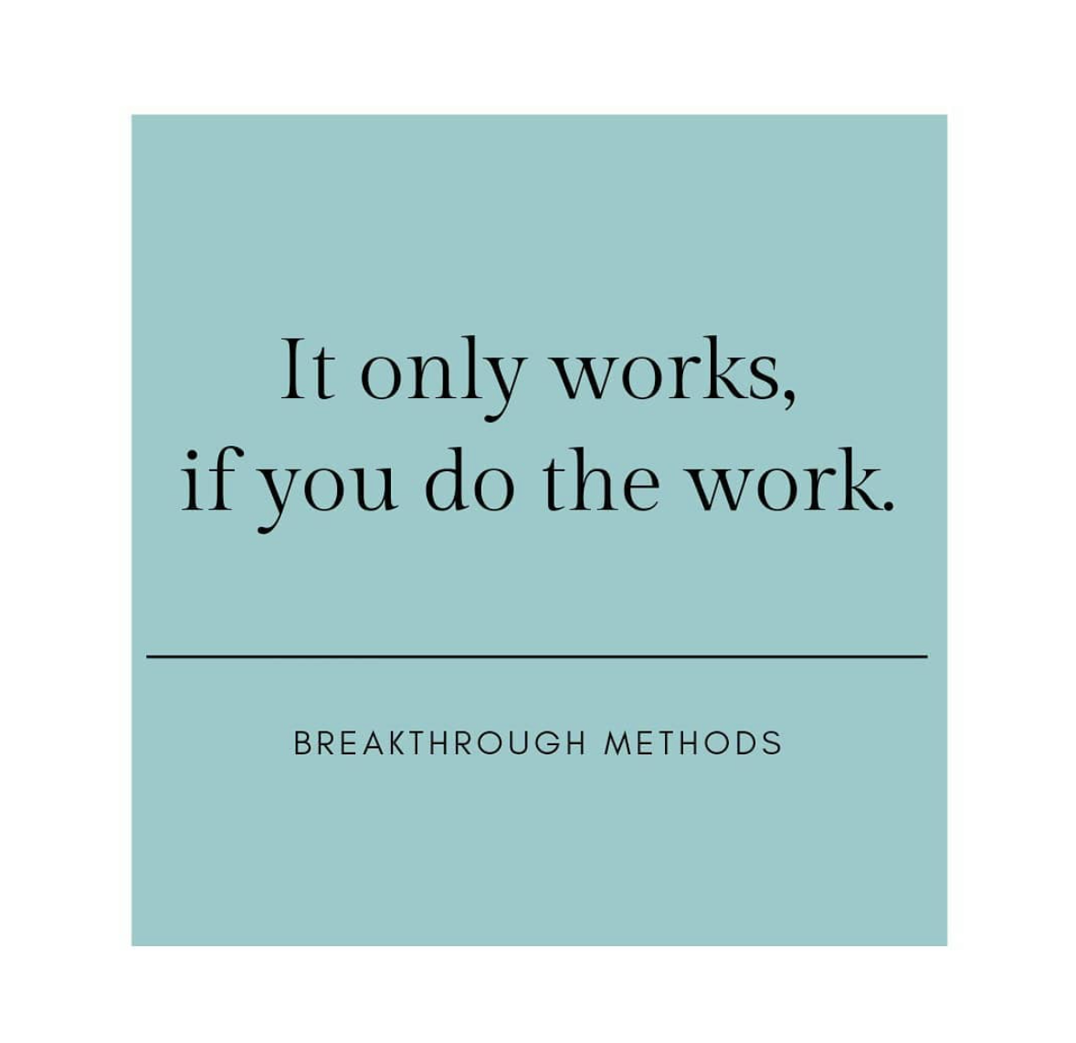 Breakthrough Methods