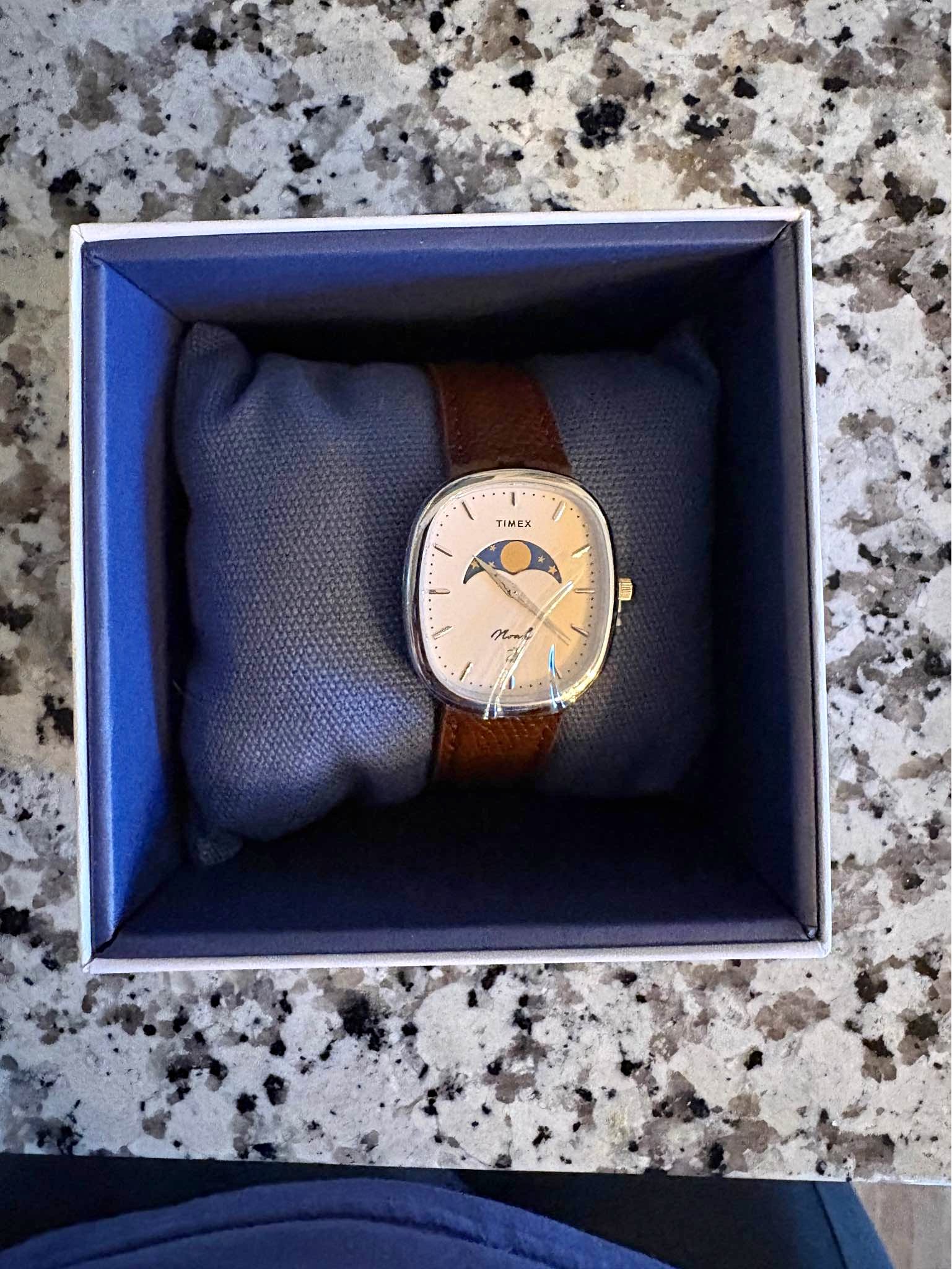 New and used Nib-timex-x-noah-oval-moonphase-watch for sale 