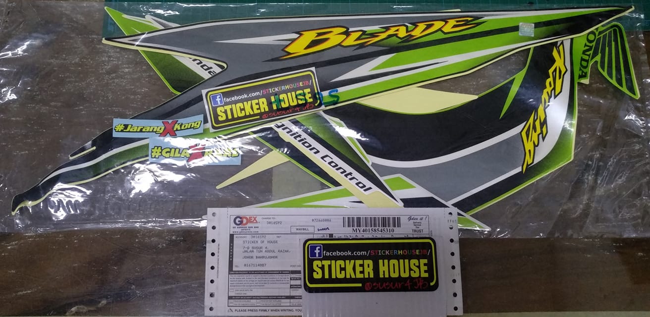 Sticker HOUSE - MY40158545310 ( GDEX ) Tq Bro #SARAWAK...
