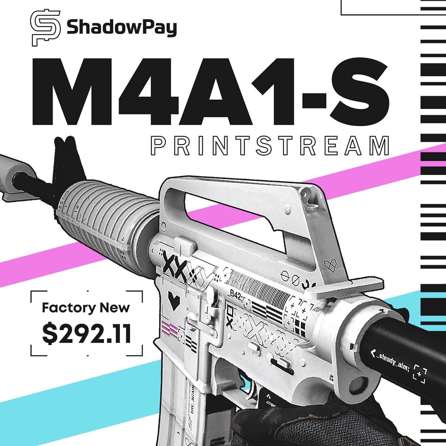 ShadowPay.com - M4A1-S Printstream 🤤 What is your opinion on this skin ...