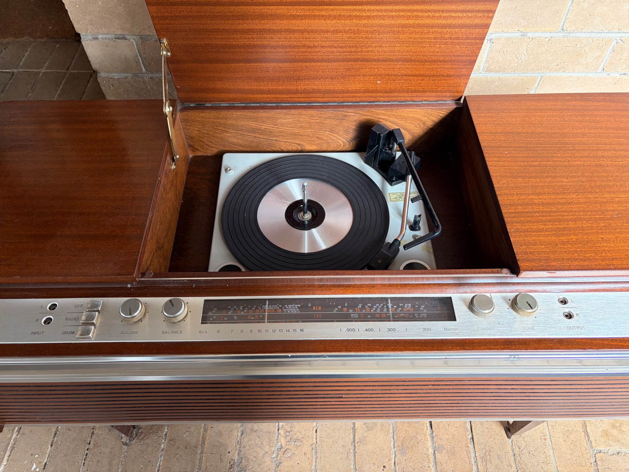 Make an offer 1960s HMV Rhapsody Radiogram Mid Century Record Player ...