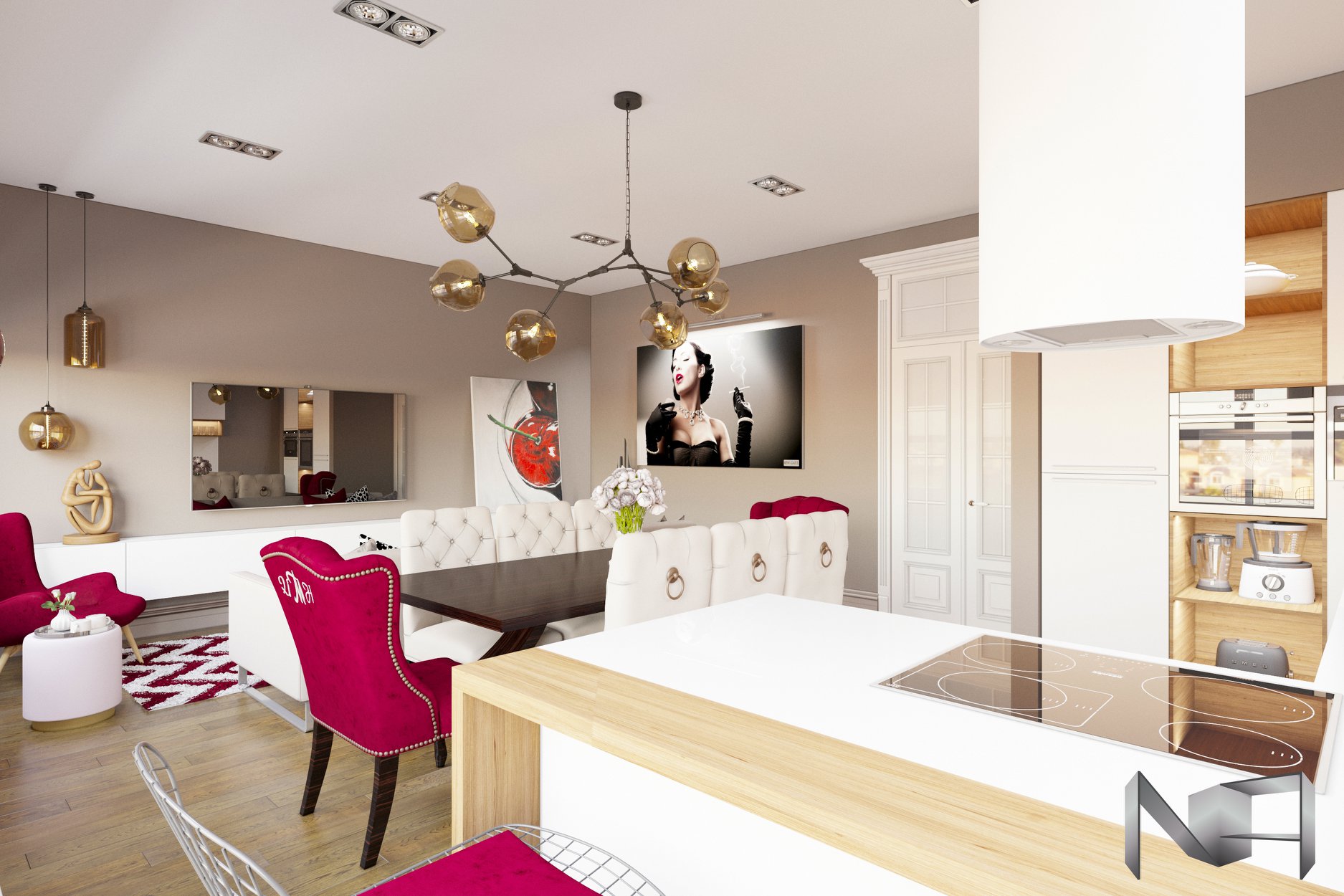 Nikolay Arustamyan Interior Design - 📌3D визуализация дизайна интерьера ...