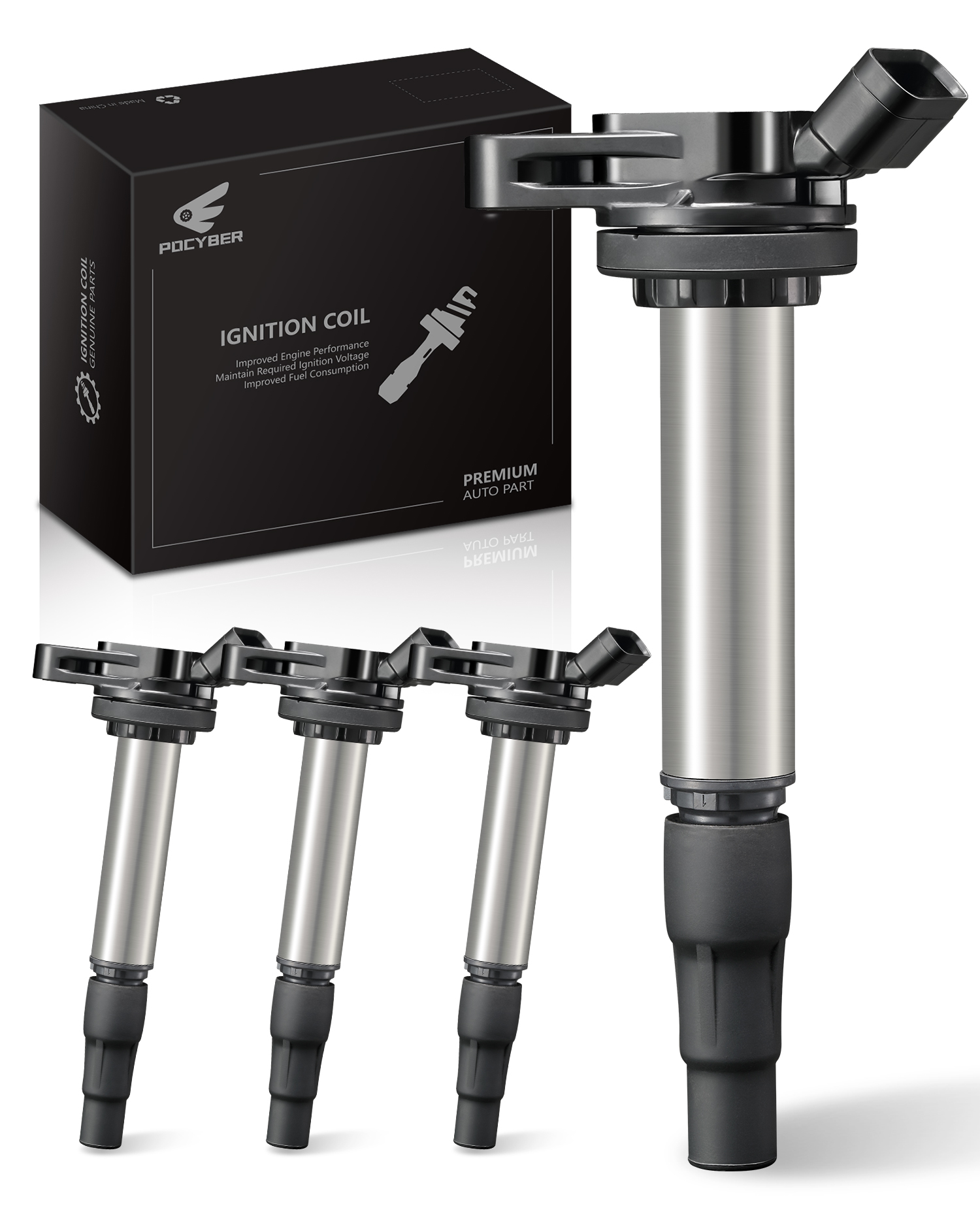 Set Of 4 ISA Ignition Coils And 4 NGK Spark Plugs Compatible With 2002 2008 Toyota Camry Le 2 4l V6 Replacement For Uf333 Ngk