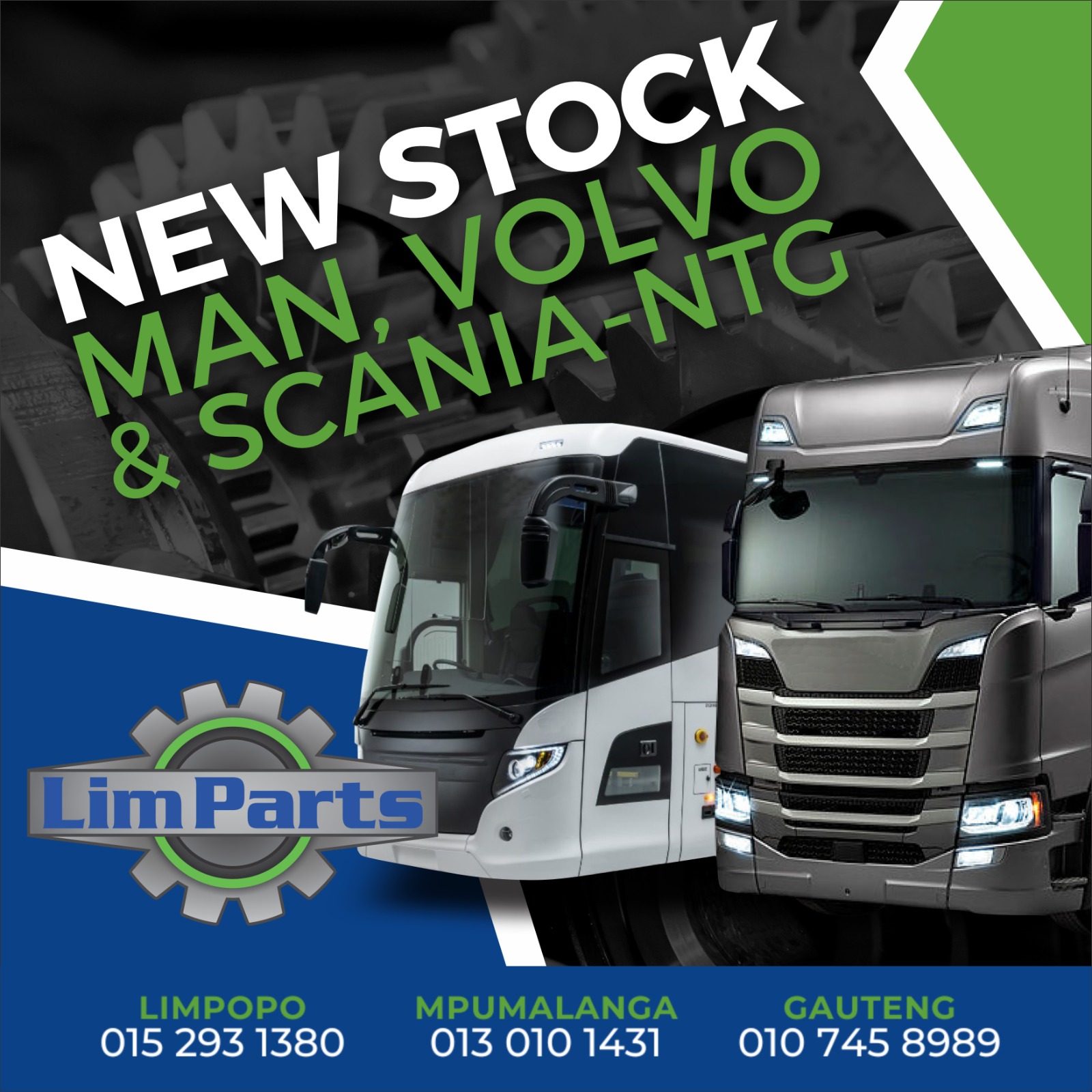 New Stock now available for MAN, Volvo... - Limparts Gauteng