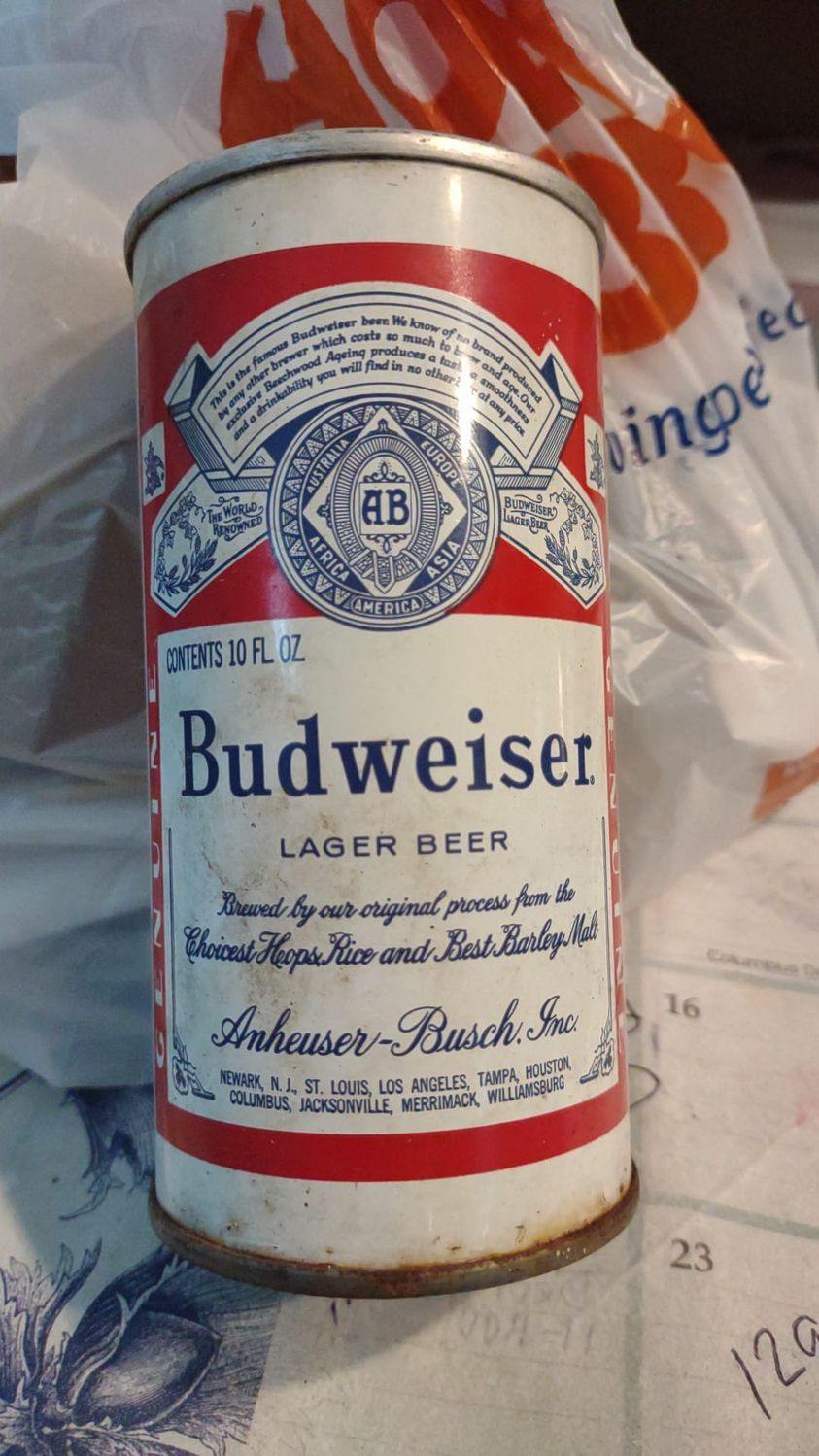 Enjoying American made Budweiser in the 70 s