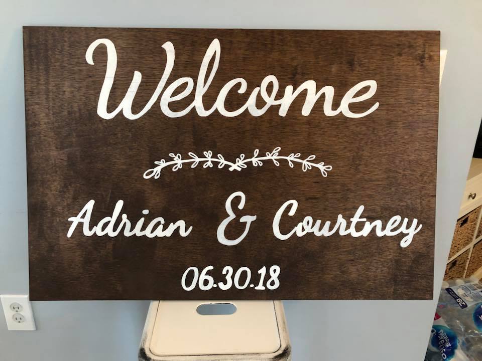 Dana’s Custom Signs - This custom wedding sign is finally done! It was ...